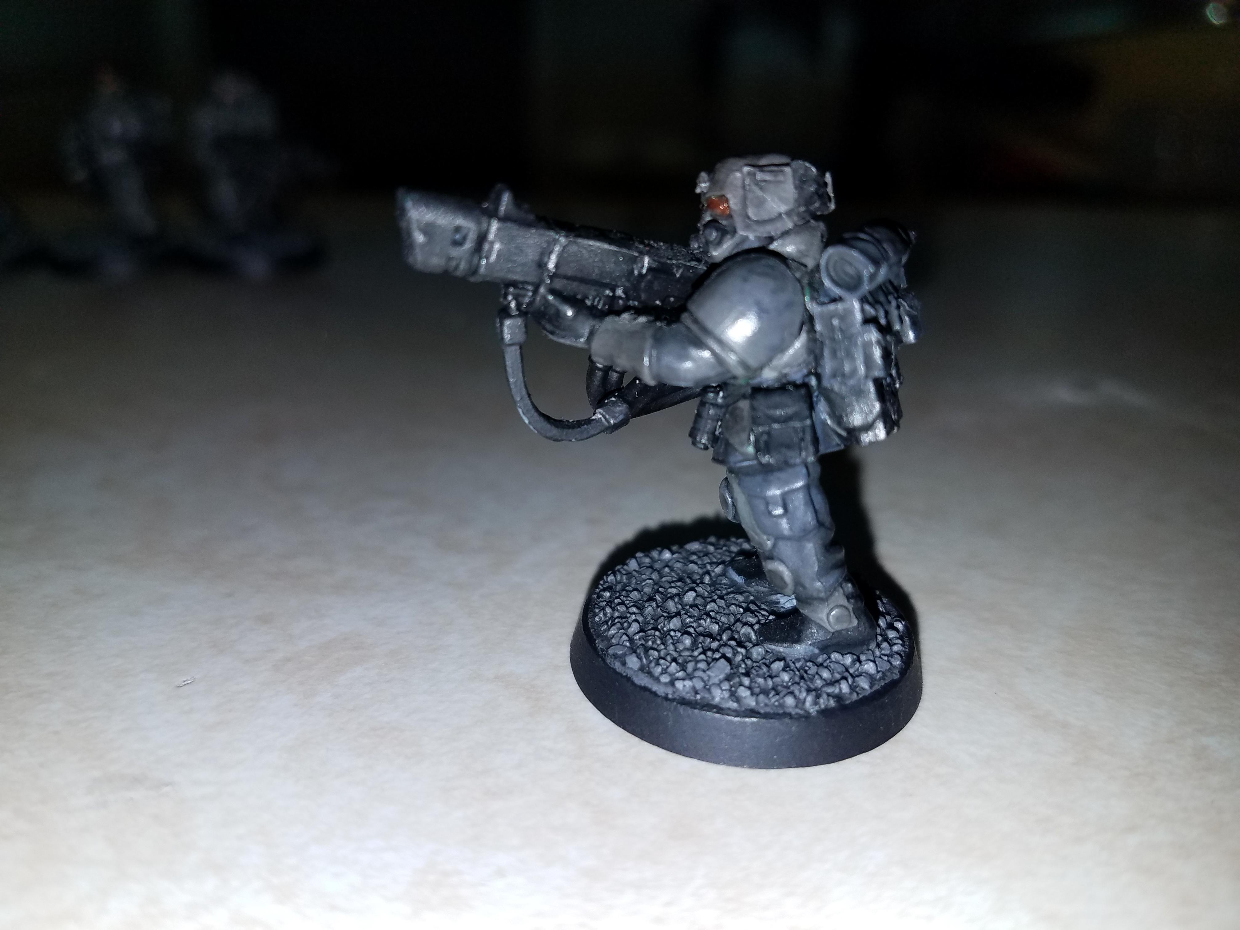 Custom, Greenstuff, Kasrkin, Mask, Scions, Tempestus Scions