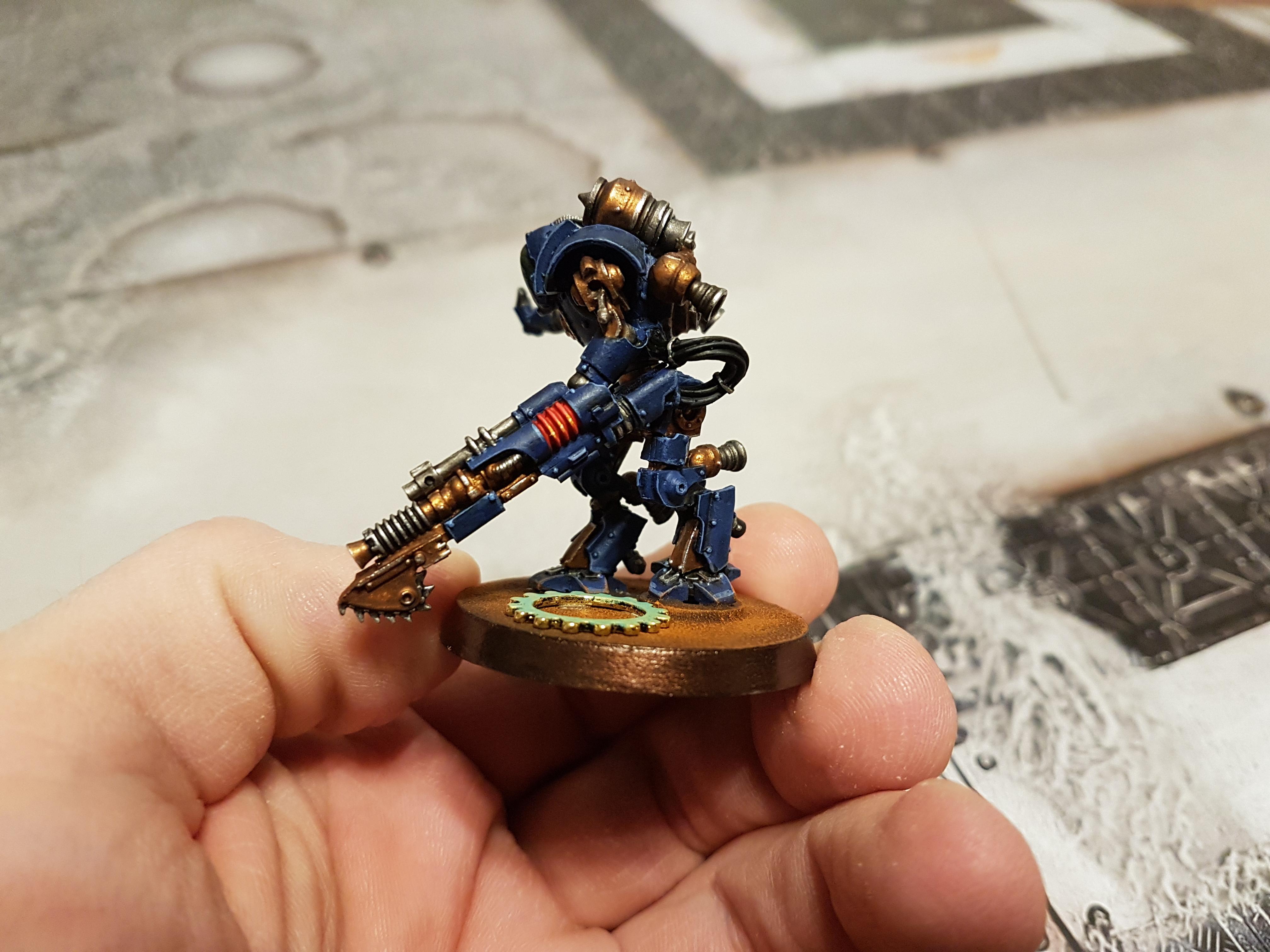 Blue, Chainblade, Konor, Lighting Gun, Mechanicum, Mechanicum Thallax Cohort, Thallax, Thallax Cohort
