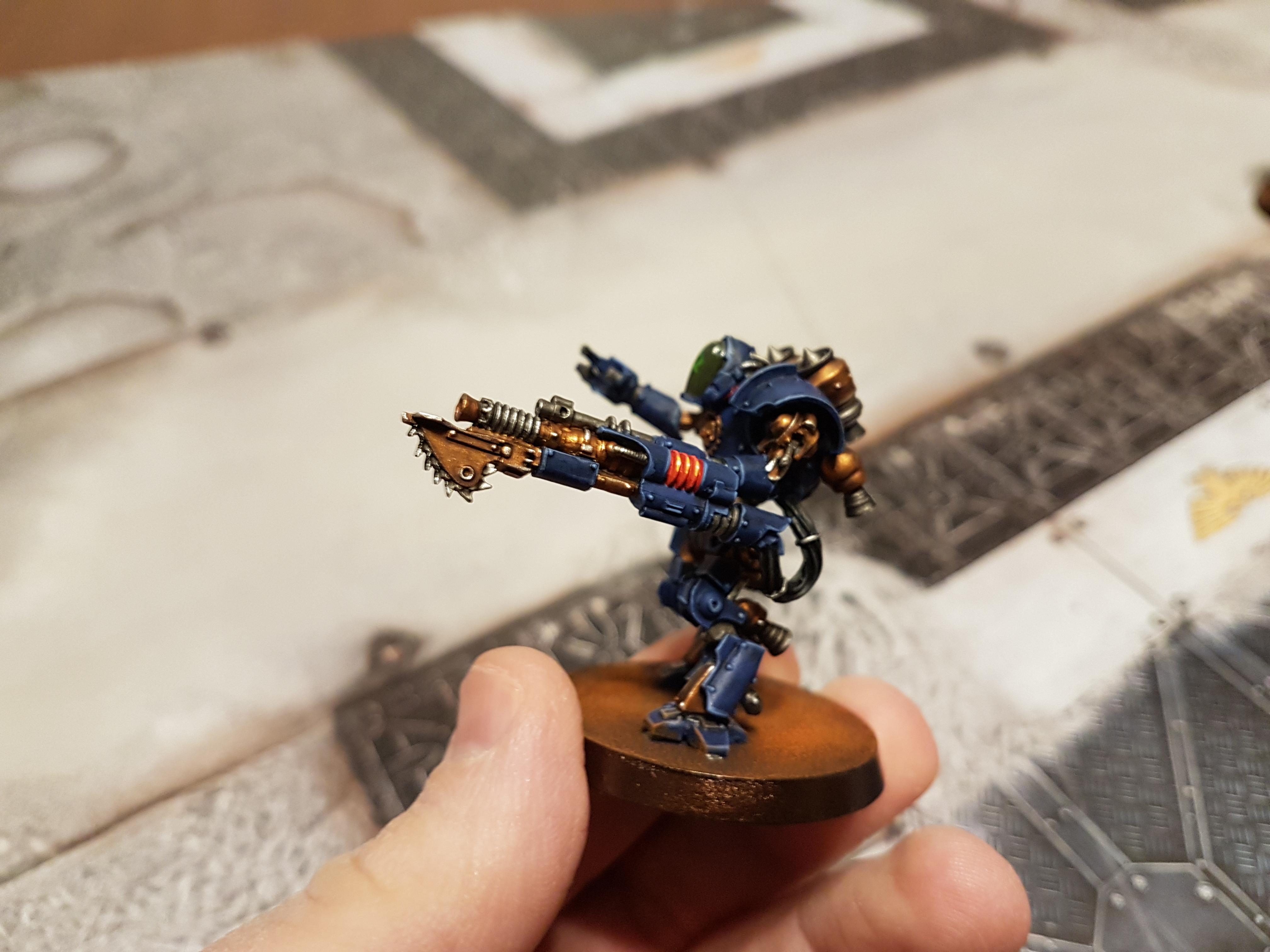 Blue, Chainblade, Konor, Lighting Gun, Mechanicum, Mechanicum Thallax Cohort, Thallax, Thallax Cohort