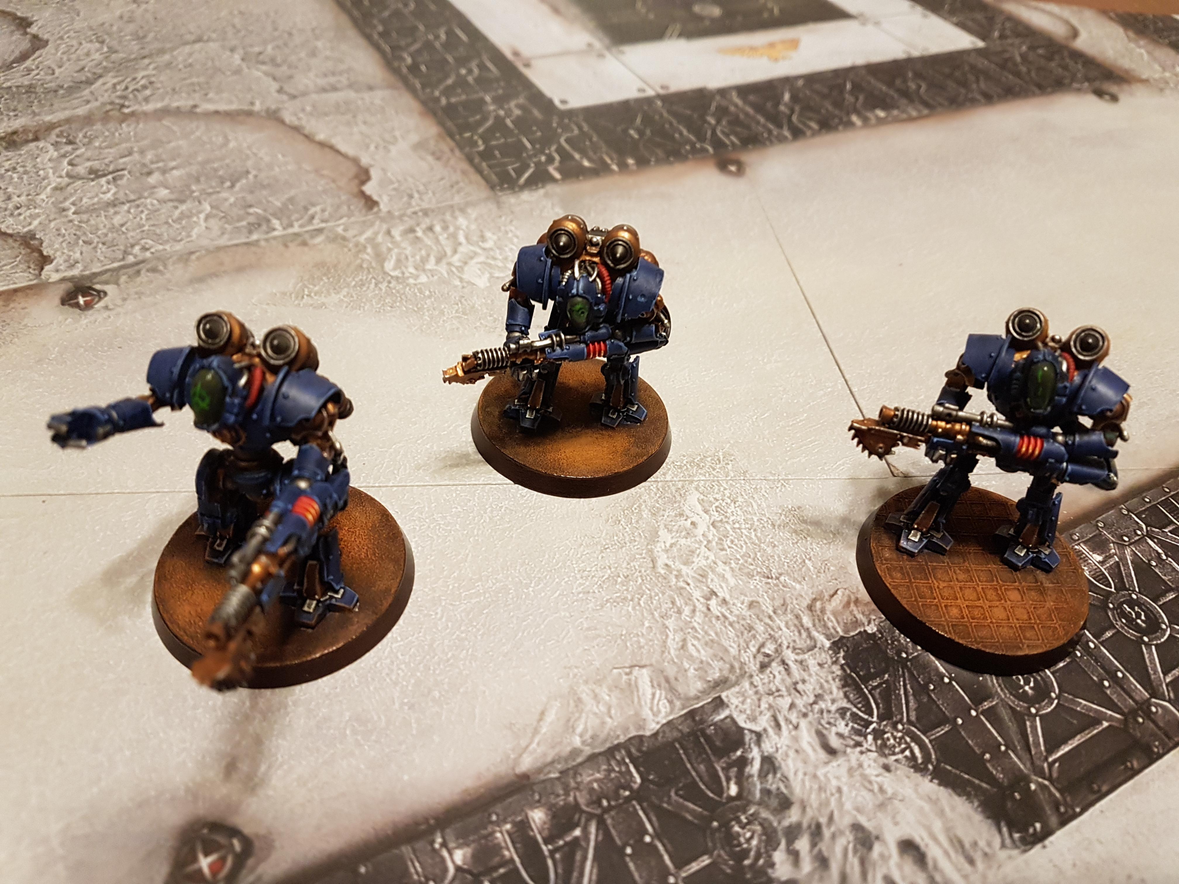 Blue, Chainblade, Konor, Lighting Gun, Mechanicum, Mechanicum Thallax Cohort, Thallax, Thallax Cohort