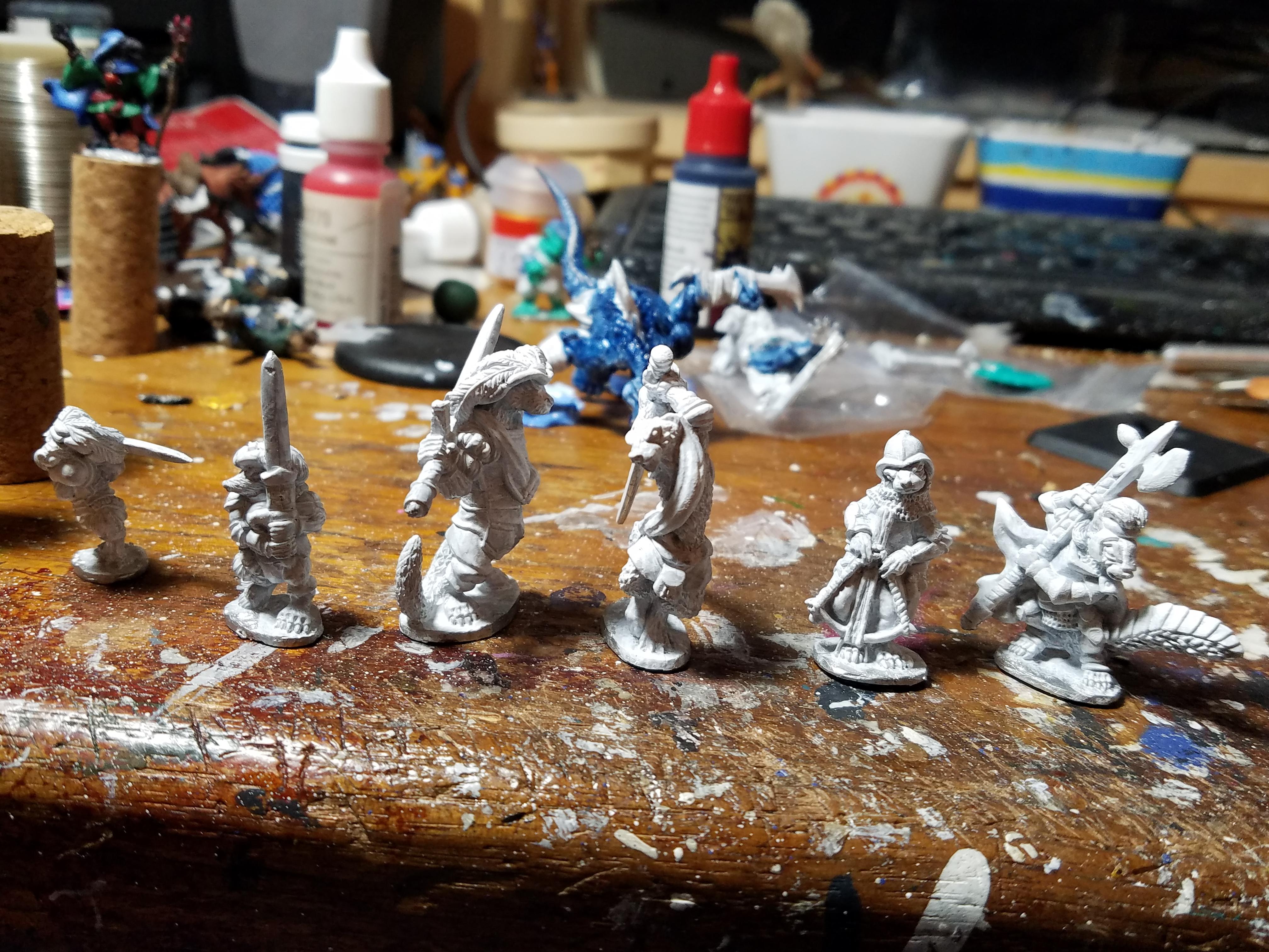 Animal Adventurers, Landschneckt, Mole, Oathsworn, Otter, Squirrel!!!, Vallejo Paibt On Primer, Weasel, Work In Progress