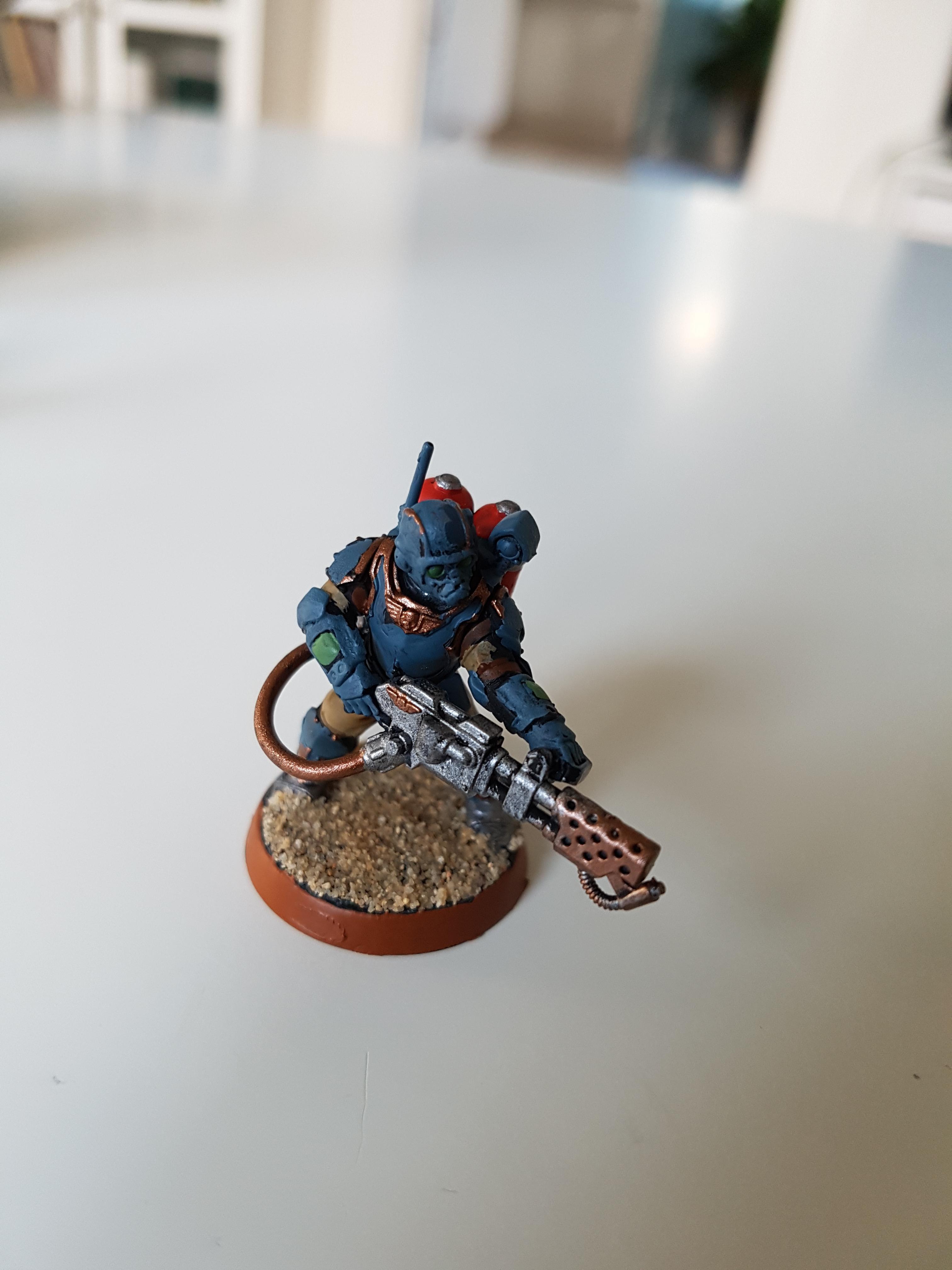 Starting of my painting work, nr 3. Scion with flamer