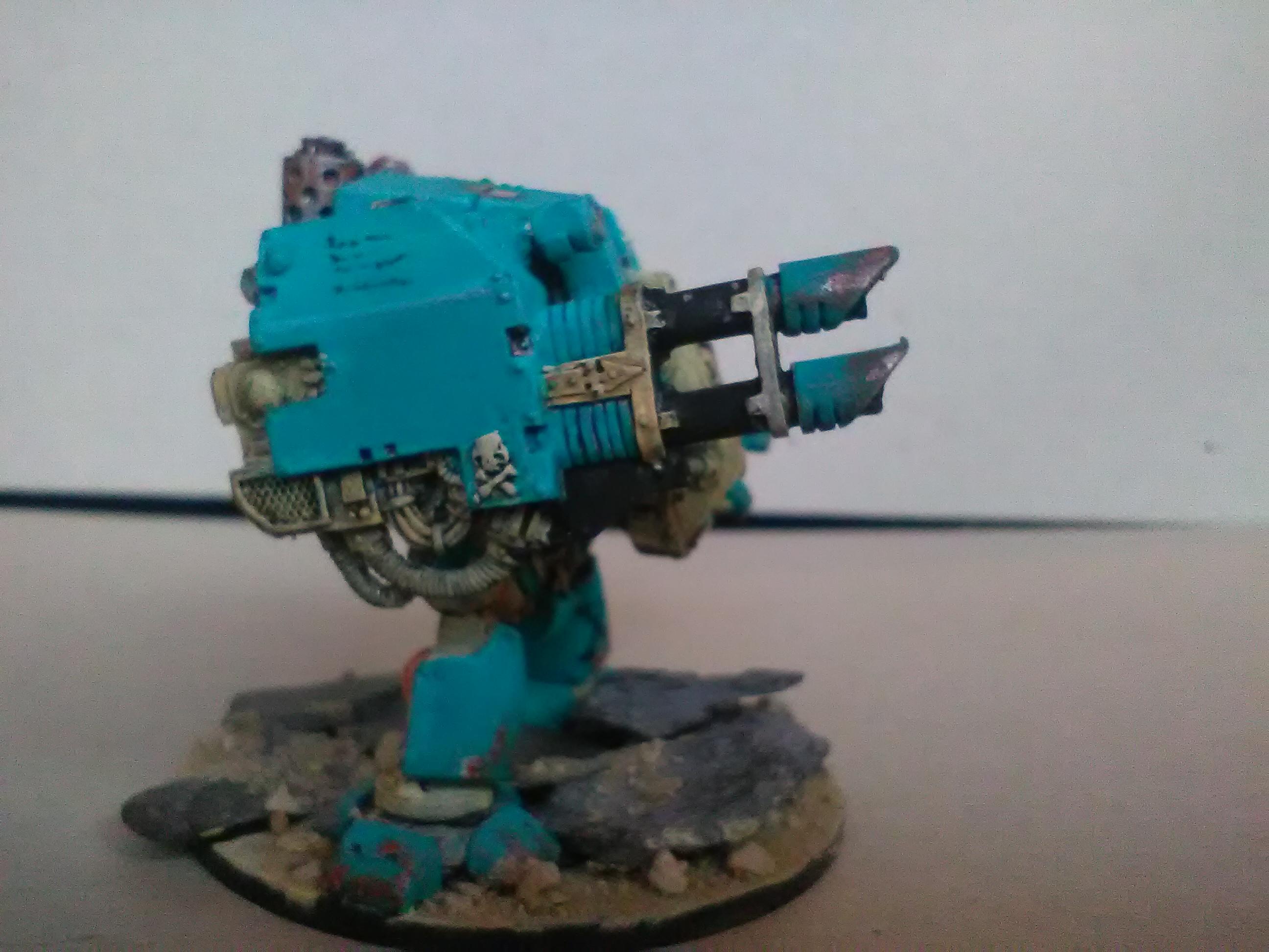 Lascannon side view Dreadnought