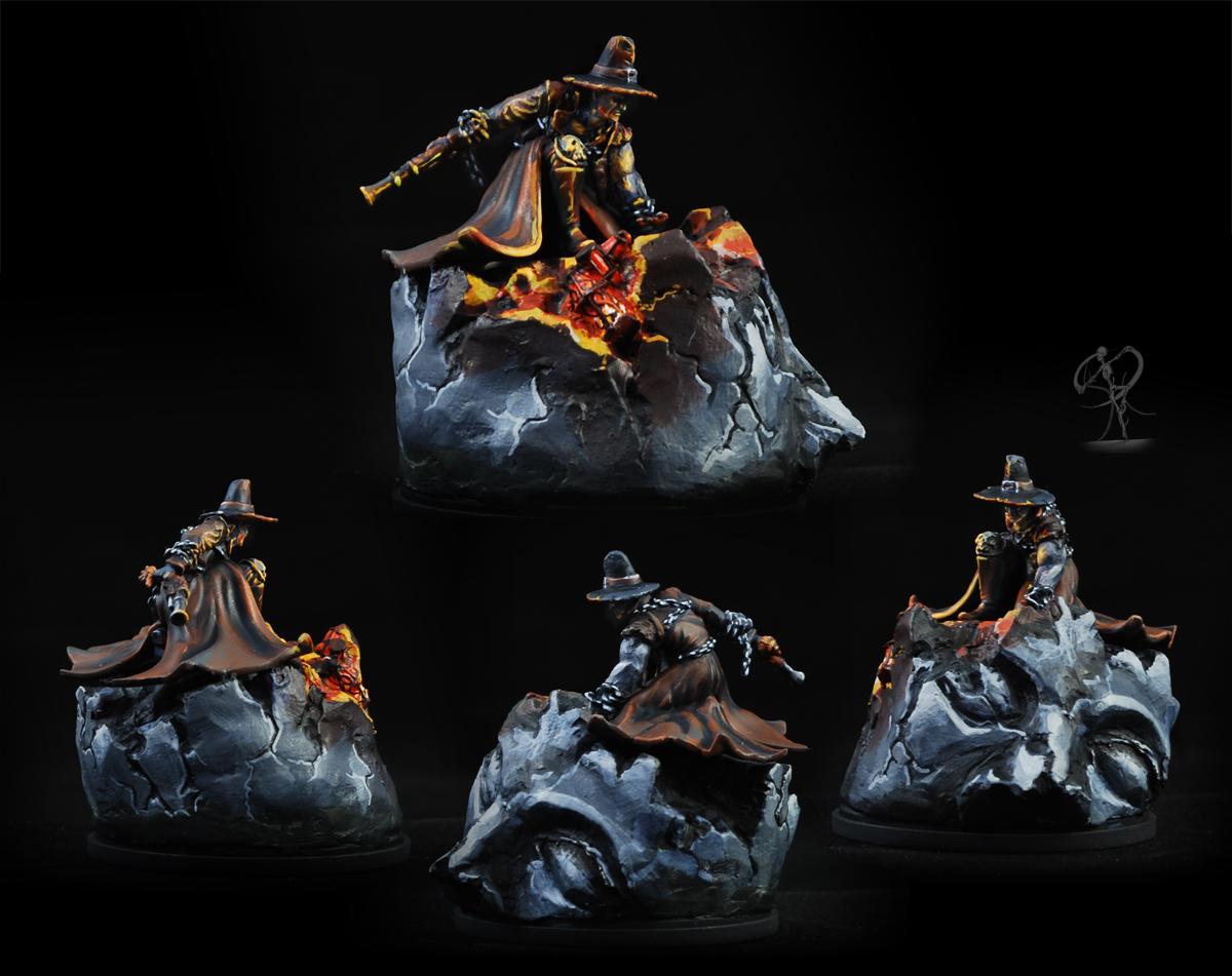 Death Marshal, Kingdom Death, Malifaux, Non-Metallic Metal, Object Source Lighting, Western