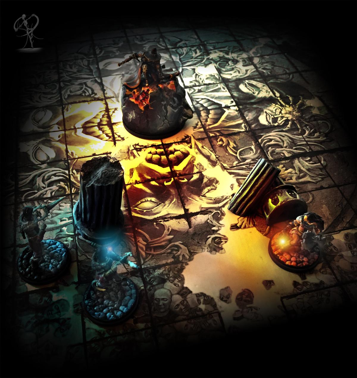 Kingdom Death, Non-Metallic Metal, Object Source Lighting