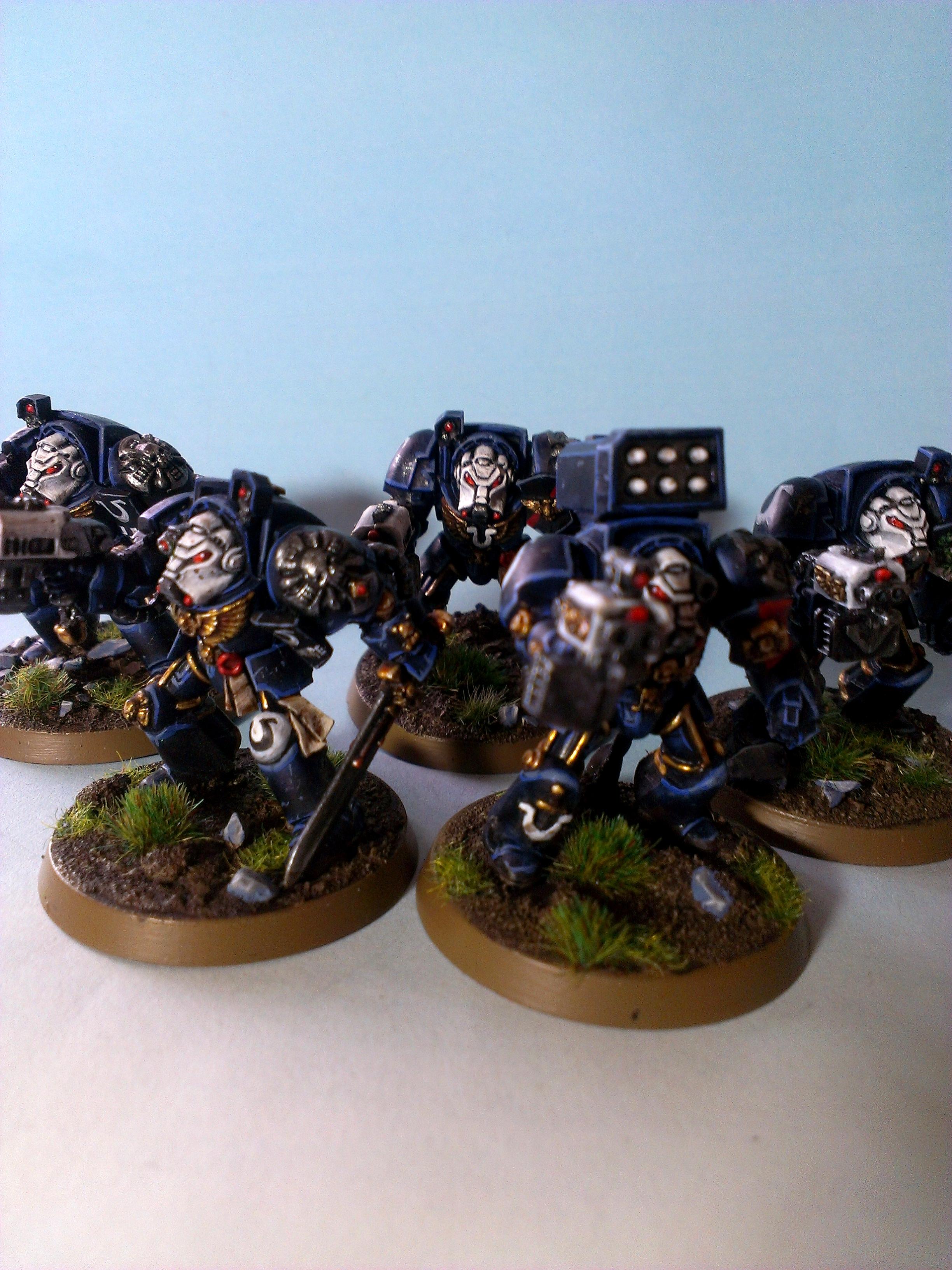 Space Marines, Terminator Armor, Ultramarines