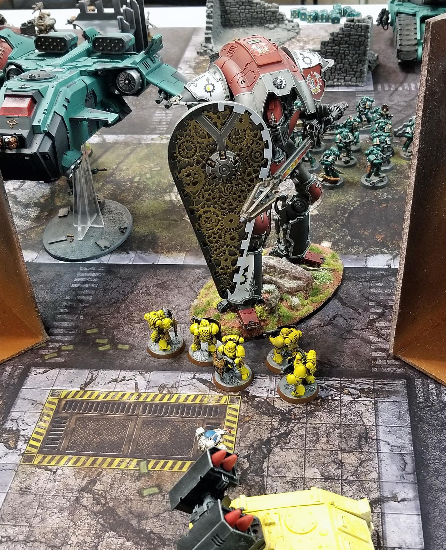 30k, Adeptus Mechanicus, Apocalypse, Battle Report, Crimson Fists, Sons Of Horus, Space Wolves, Warhammer 40,000