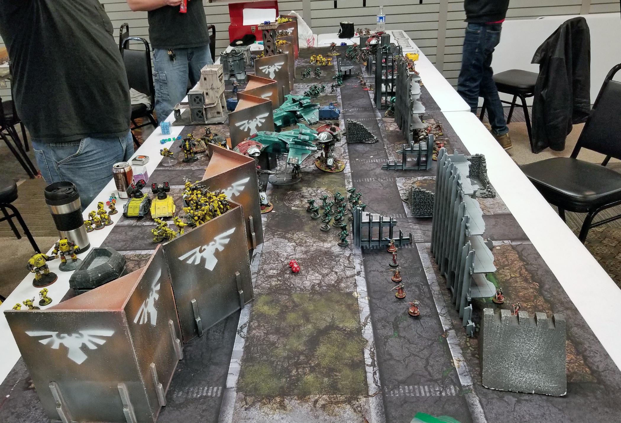 30k, Adeptus Mechanicus, Apocalypse, Battle Report, Crimson Fists, Sons Of Horus, Space Wolves, Warhammer 40,000