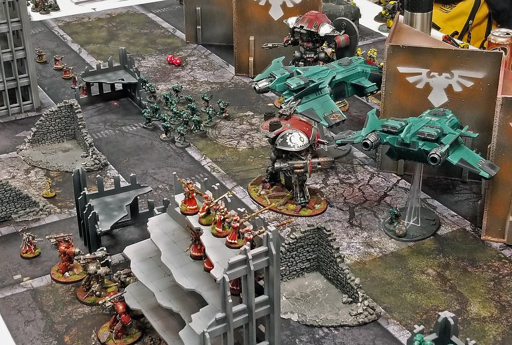 30k, Adeptus Mechanicus, Apocalypse, Battle Report, Crimson Fists, Sons Of Horus, Space Wolves, Warhammer 40,000