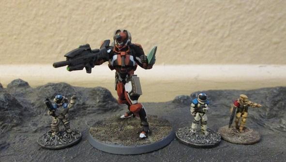 WHISPER mecha vs 15mm figures