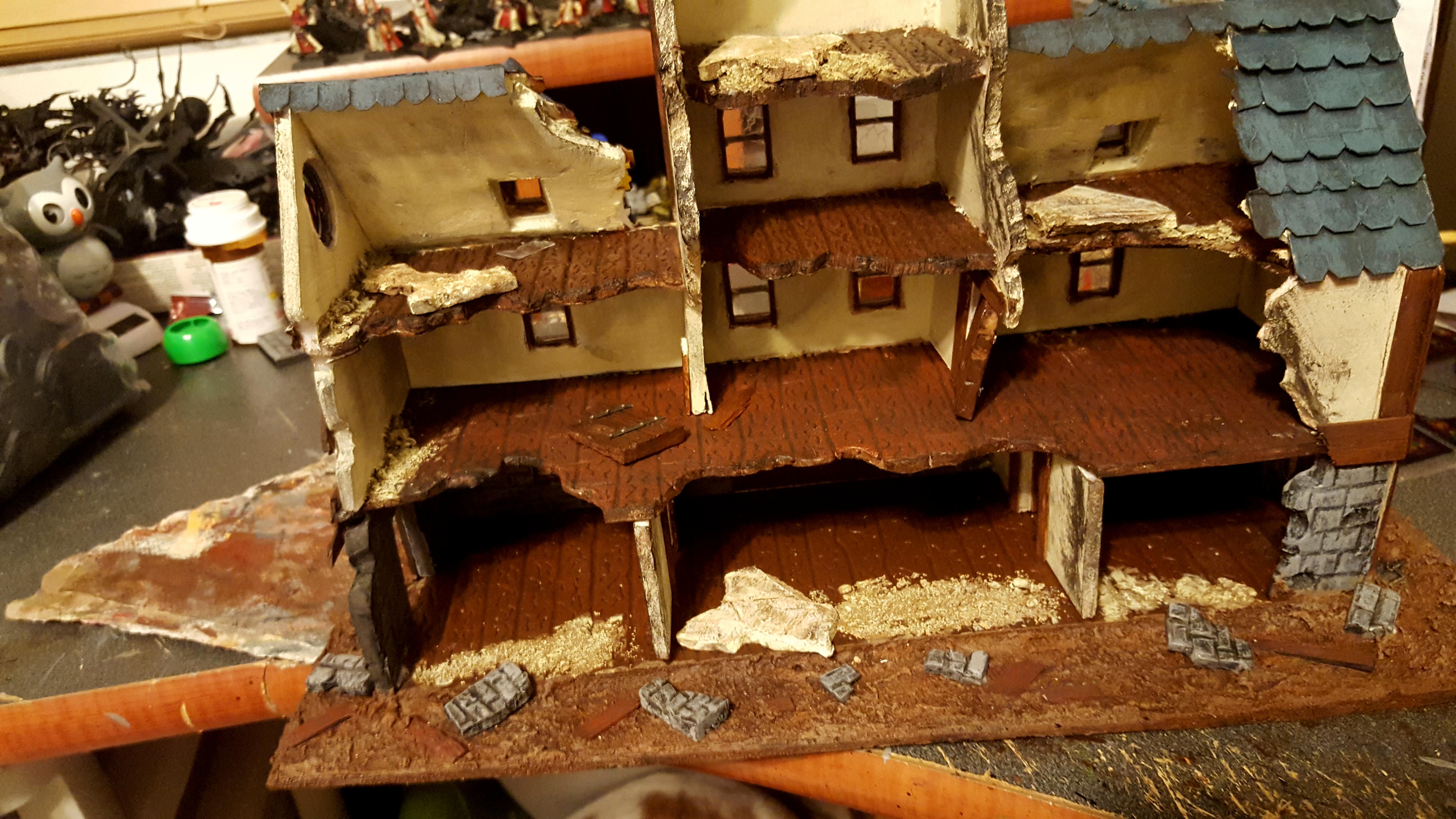 Mordheim, Ruins, Scratch Build, Terrain