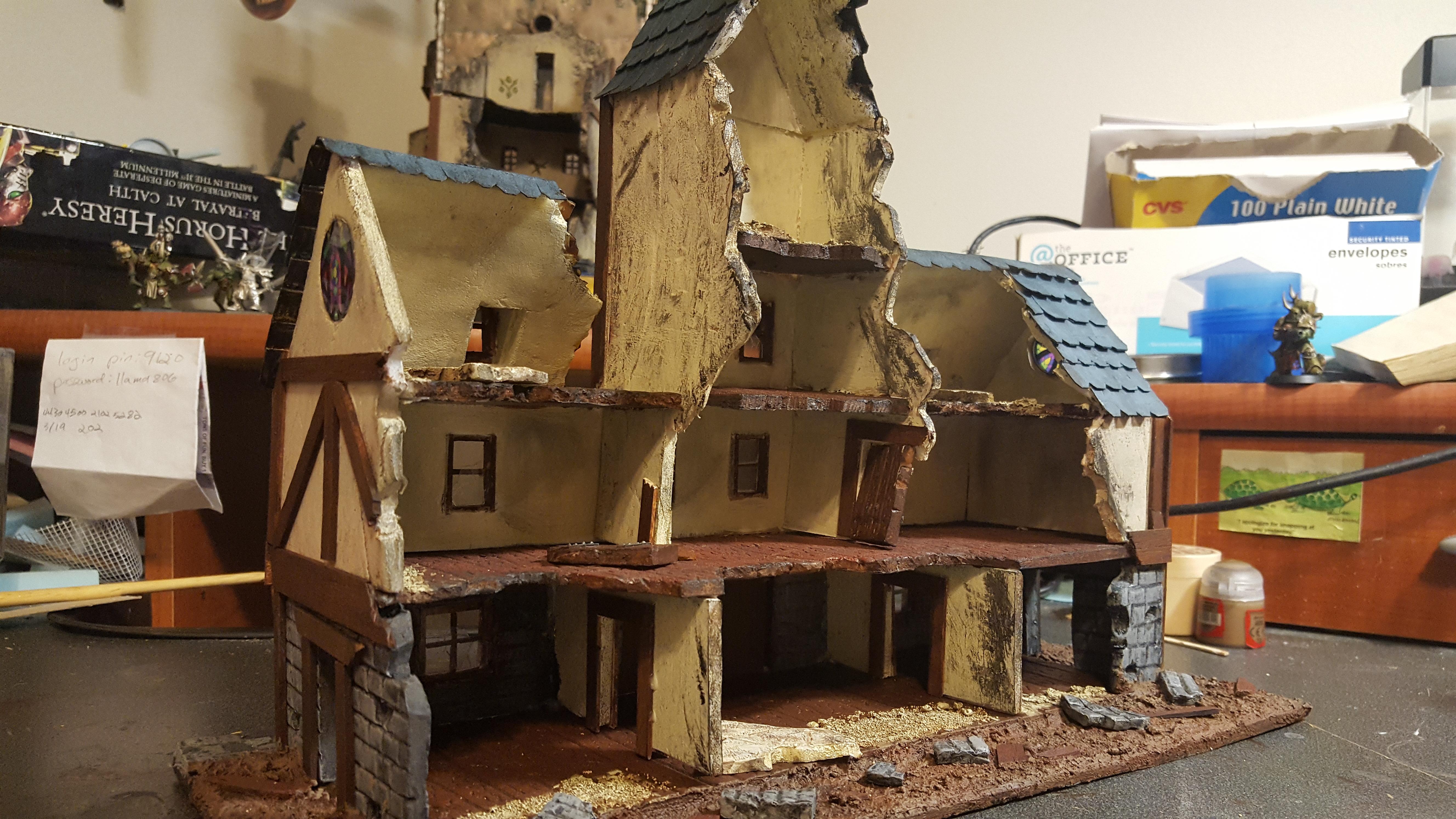 Mordheim, Ruins, Scratch Build, Terrain