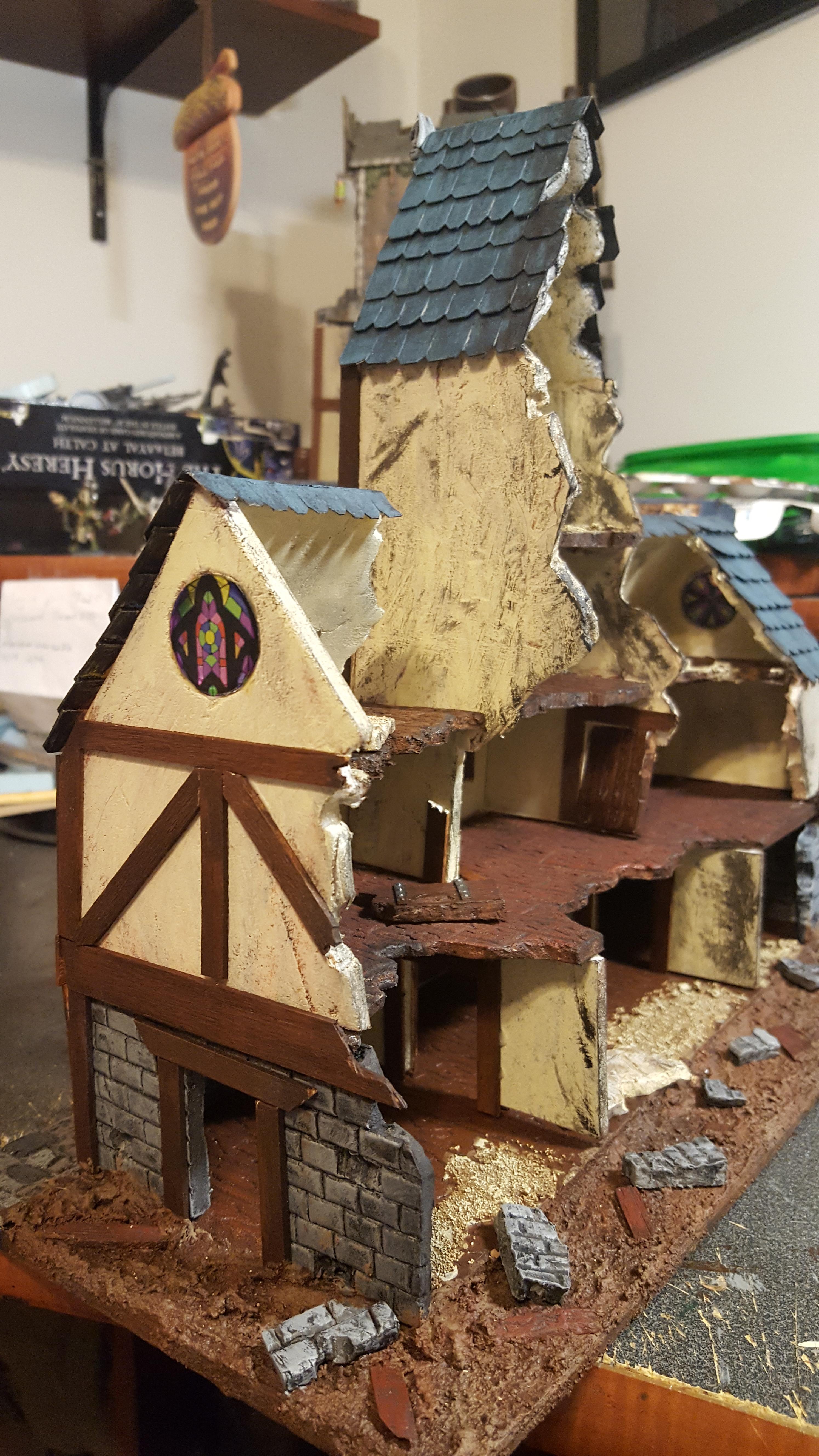 Mordheim, Ruins, Scratch Build, Terrain