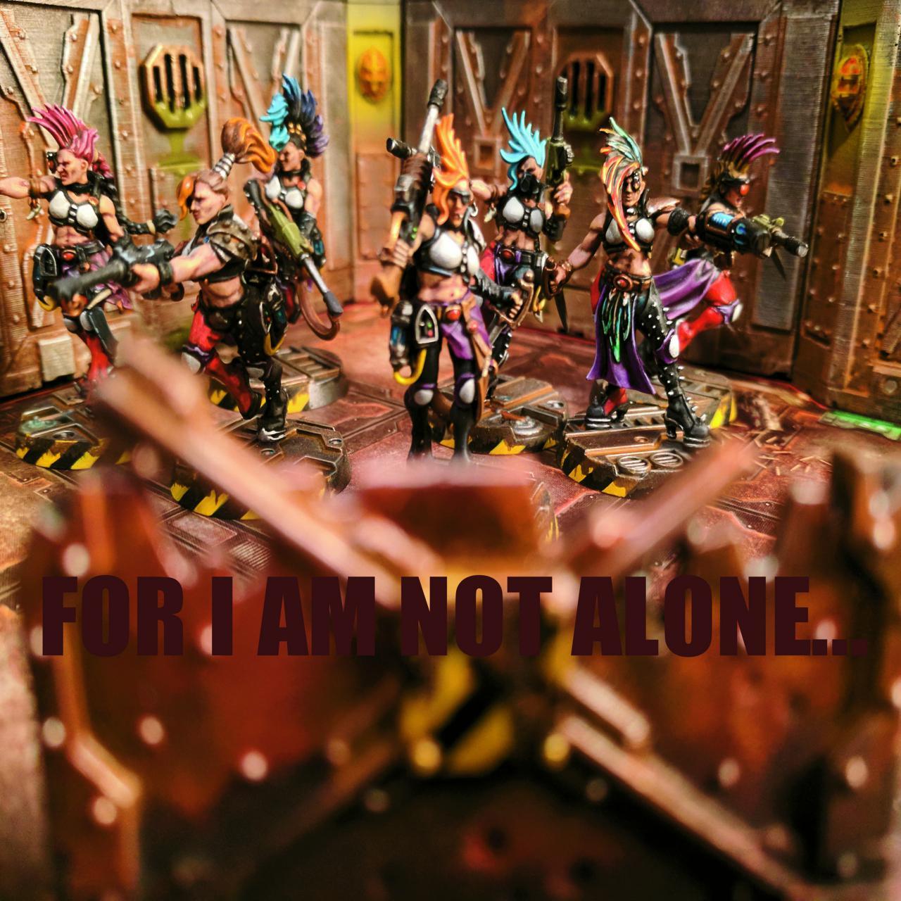 Escher, Ganger, N17, Necromunda, Underhive, Walls, Zone Mortalis