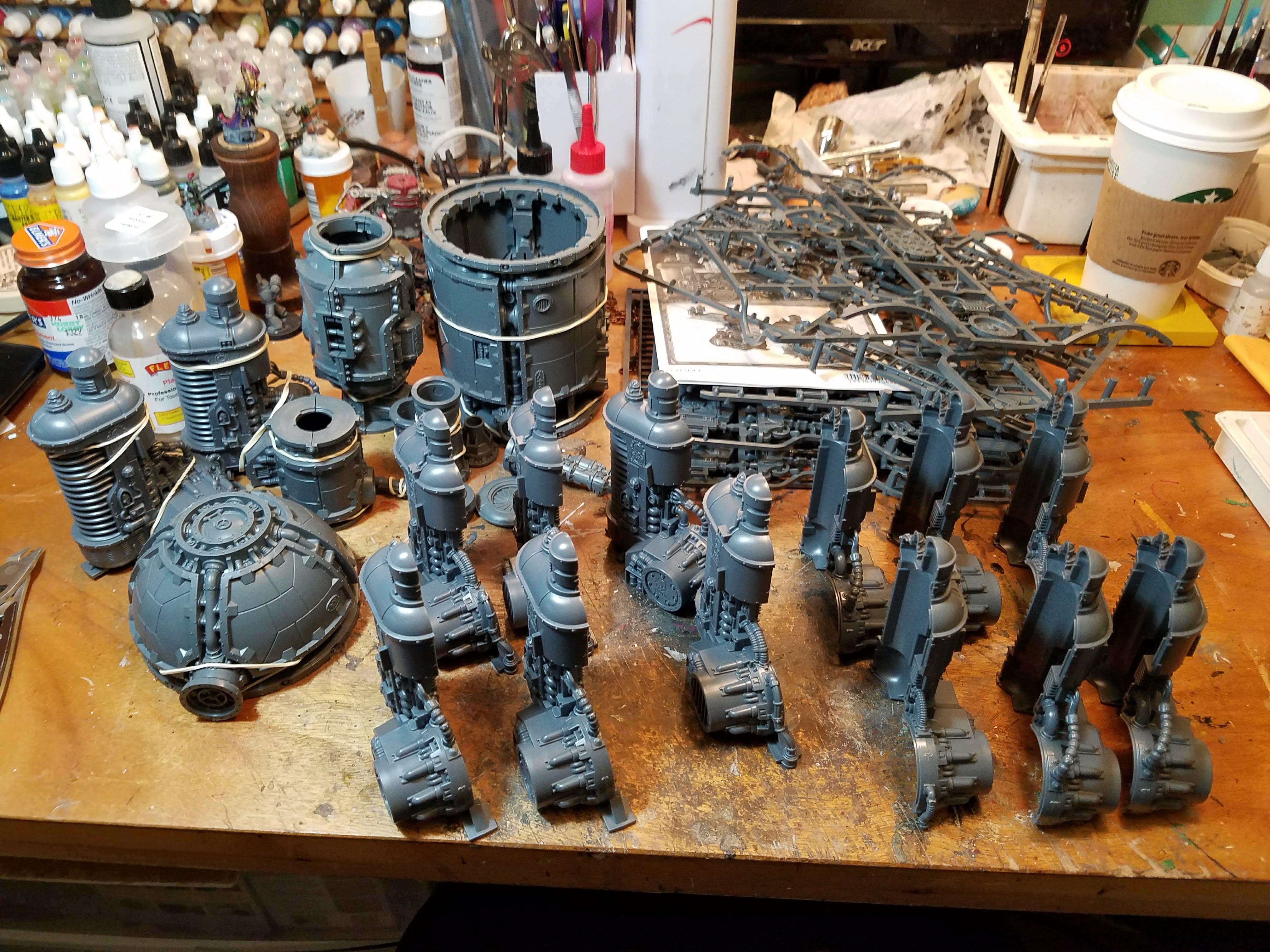 Forge World Table, Commencing Assembly