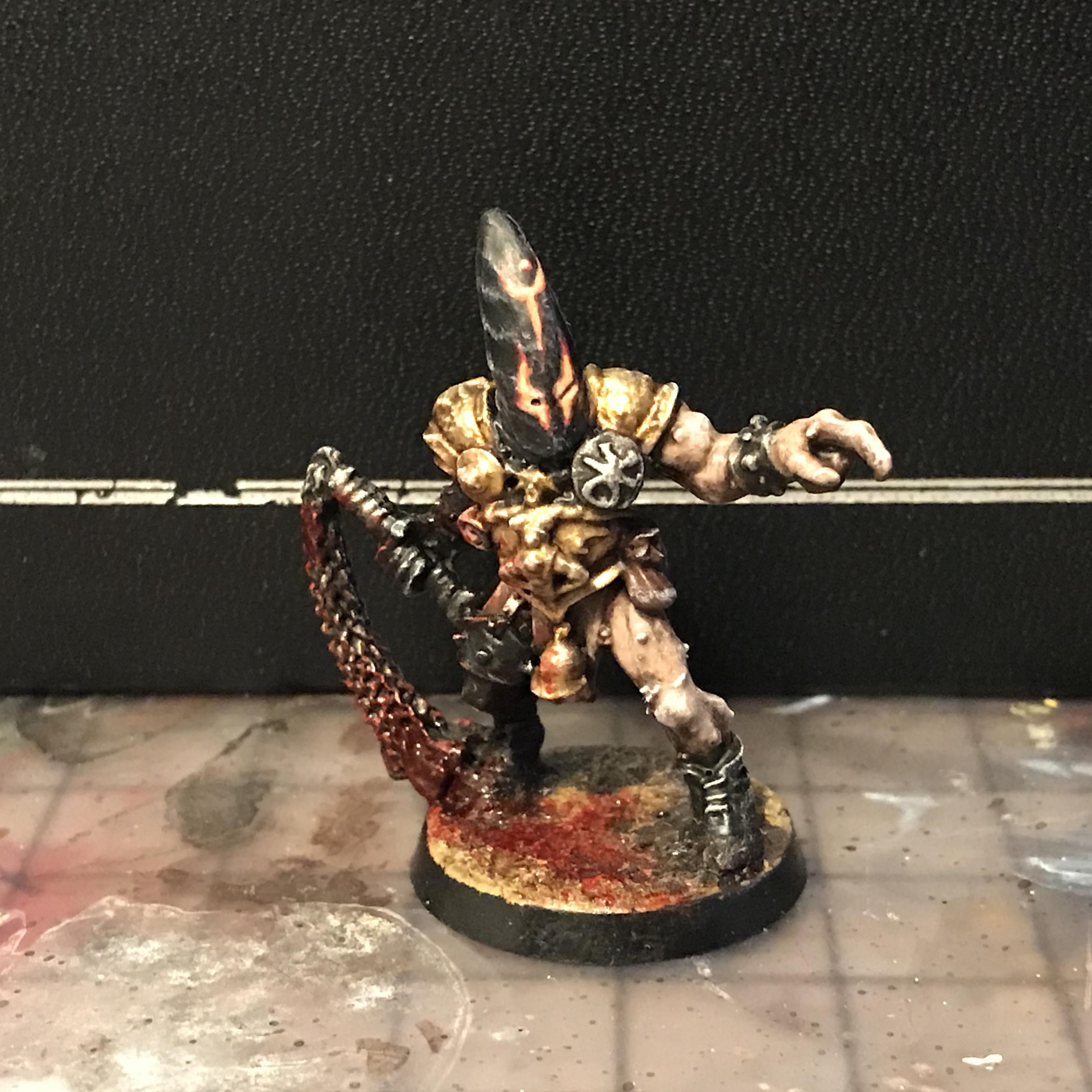 Aelves, Aos28, Champion, Chaos, Cult, Cultist, Dark, Druchii, Elves, Flail, God, Mordheim, Pleasure, Slaanesh, Warhammer Fantasy
