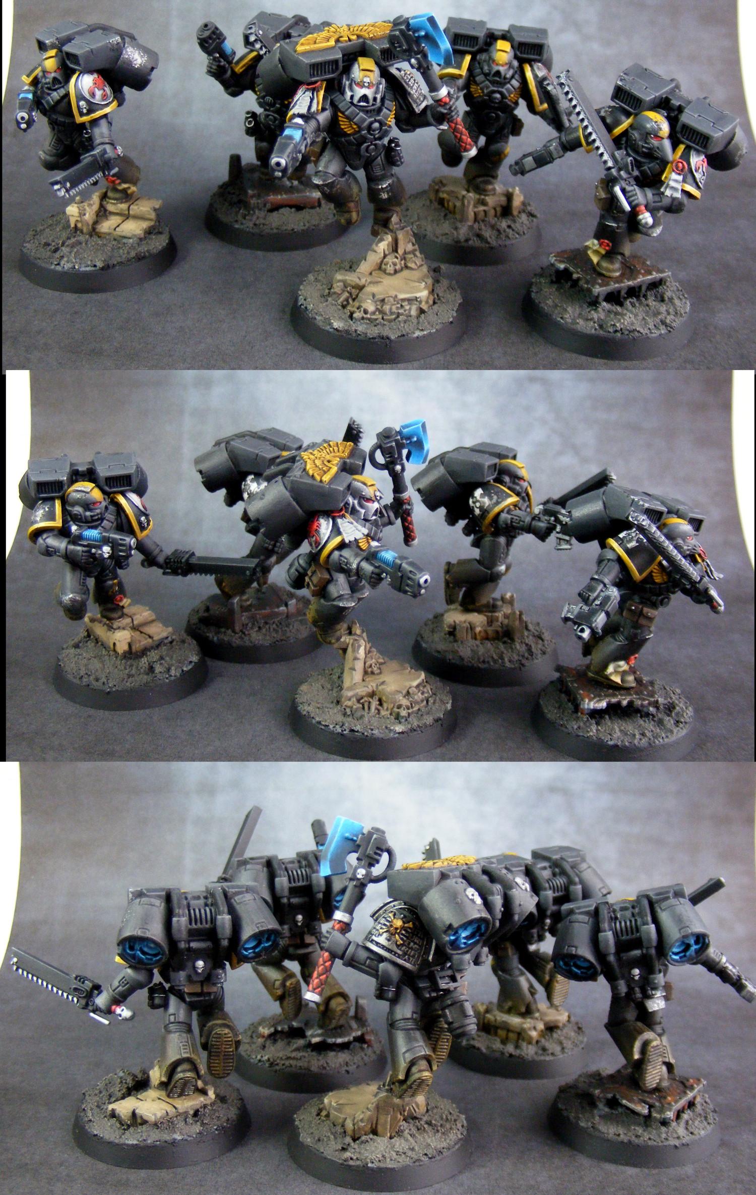 Assault Squad, Conversion, Red Scorpions, Space Marines, Warhammer 40,000