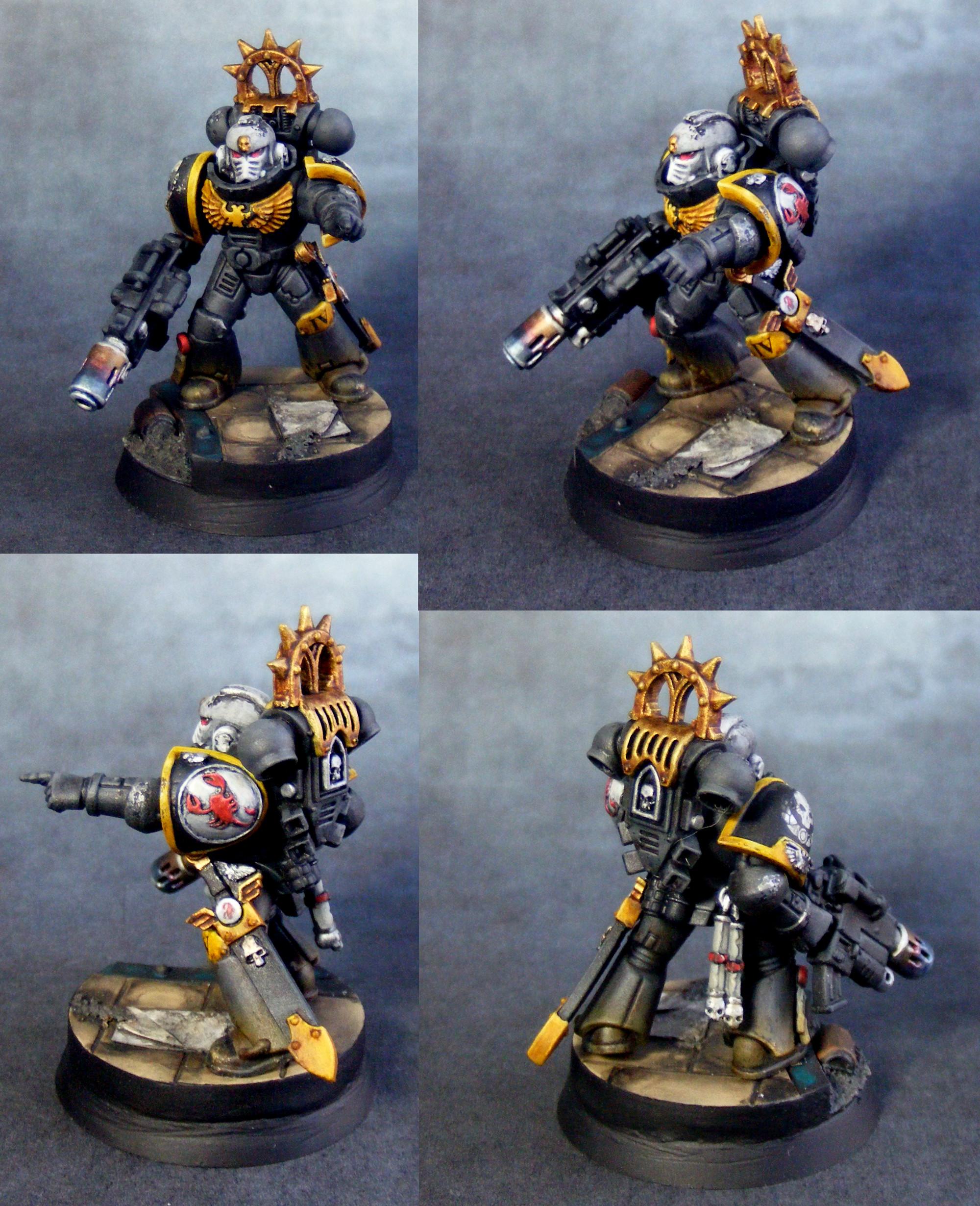 Captain, Conversion, Red Scorpions, Space Marines, Warhammer 40,000