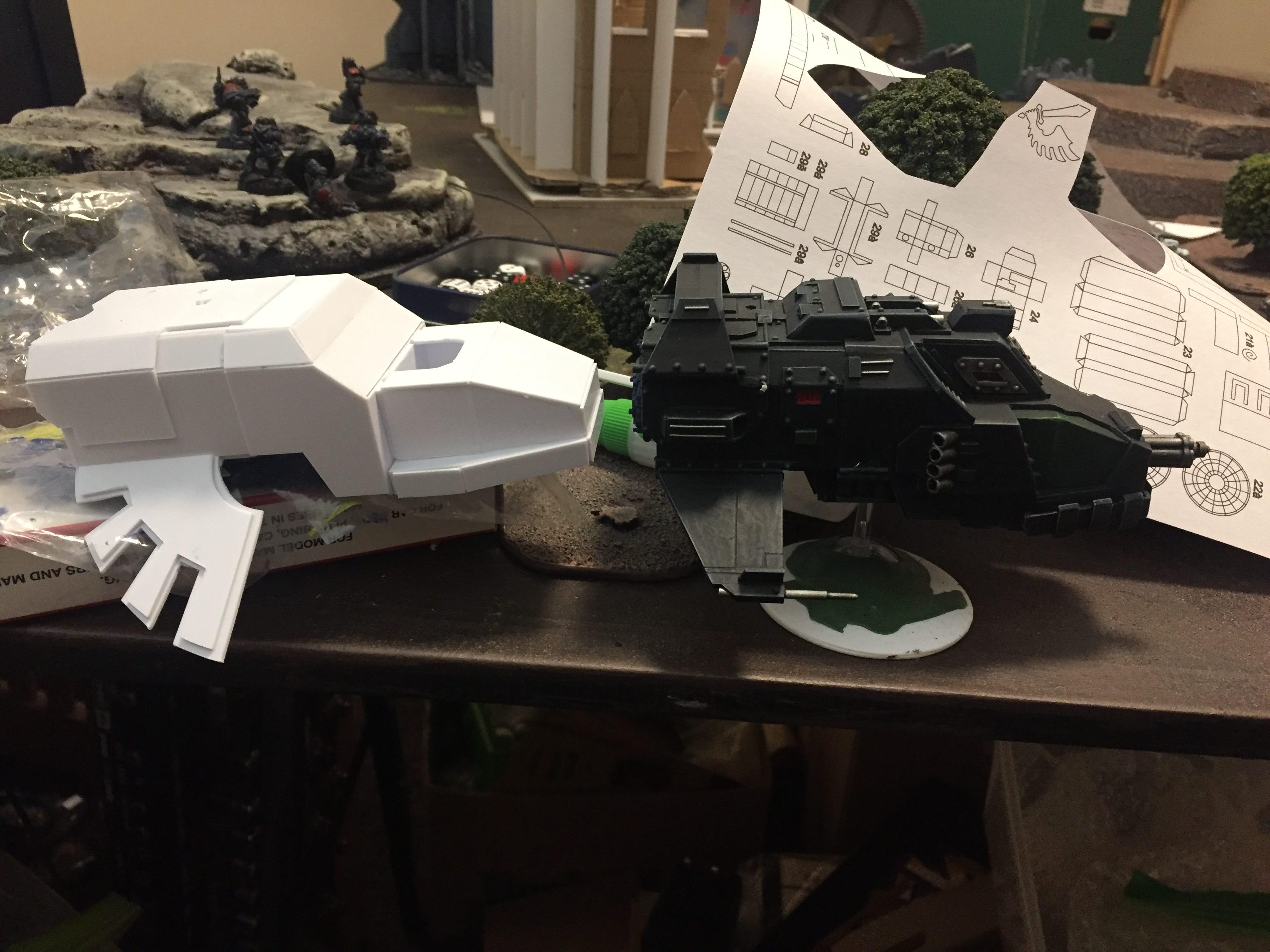 I wish I knew who's wing idea this is -I found it in the scratch builds late one night, here on Dakka. 