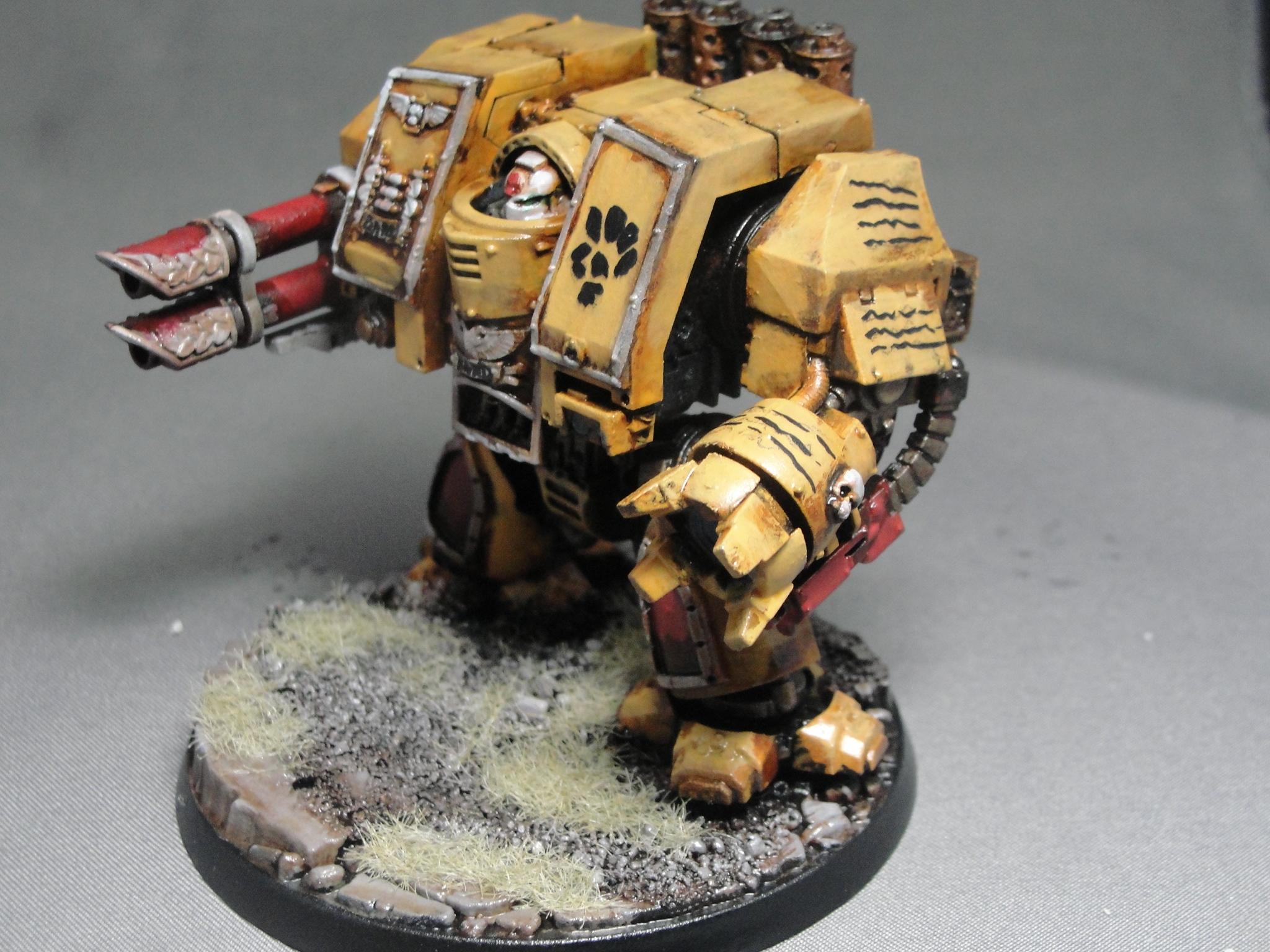 Warhammer 40k, Space Marines, Imperial Fists, Venerable Dreadnought