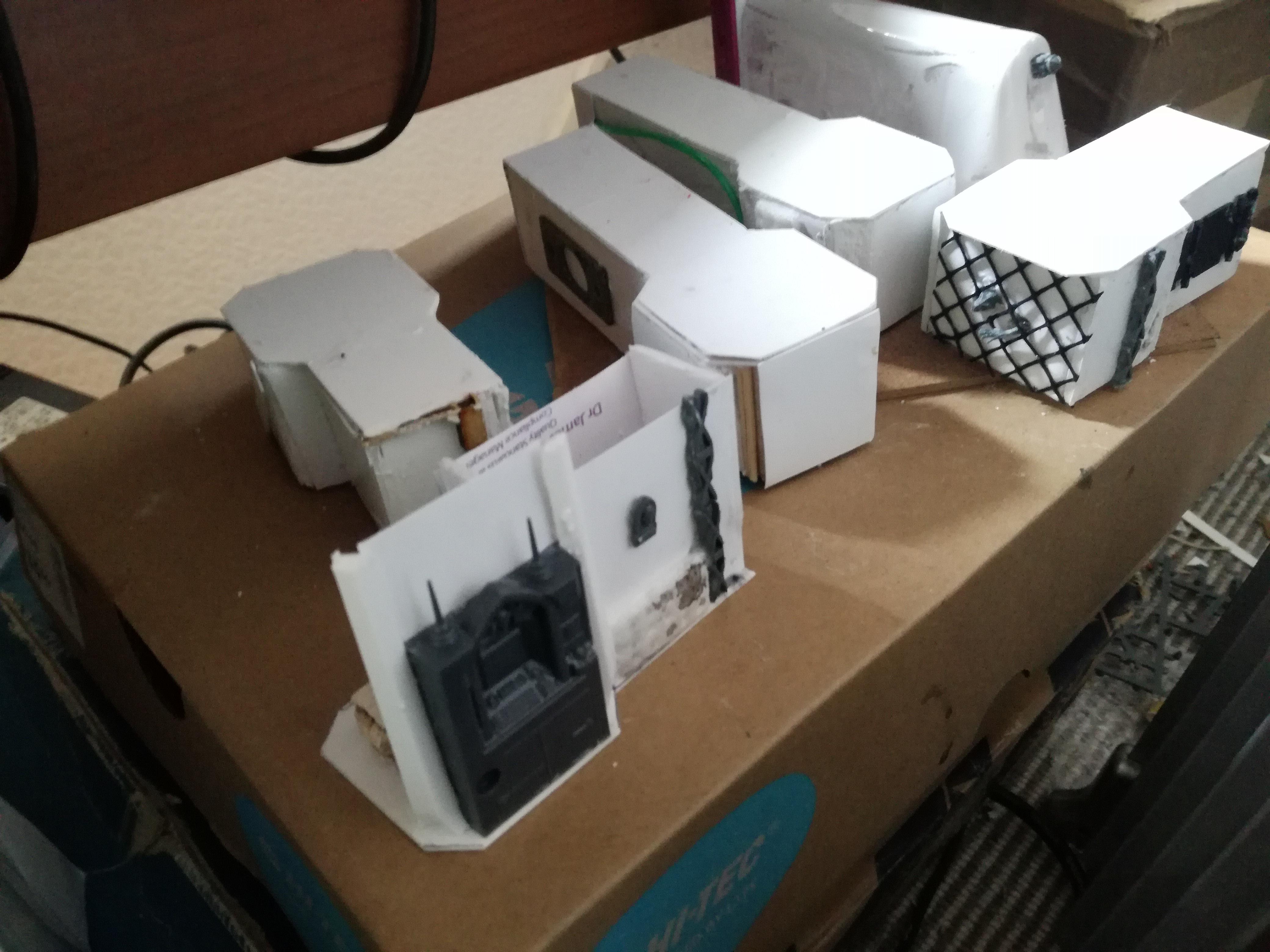 WIP [Necromunda] scratch built zone mortalis wall sections