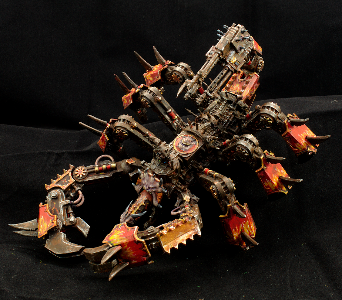 Chaos Space Marines, Conversion, Daemon Engine, Greater Brass Scorpion, Khorne, Model Shelter