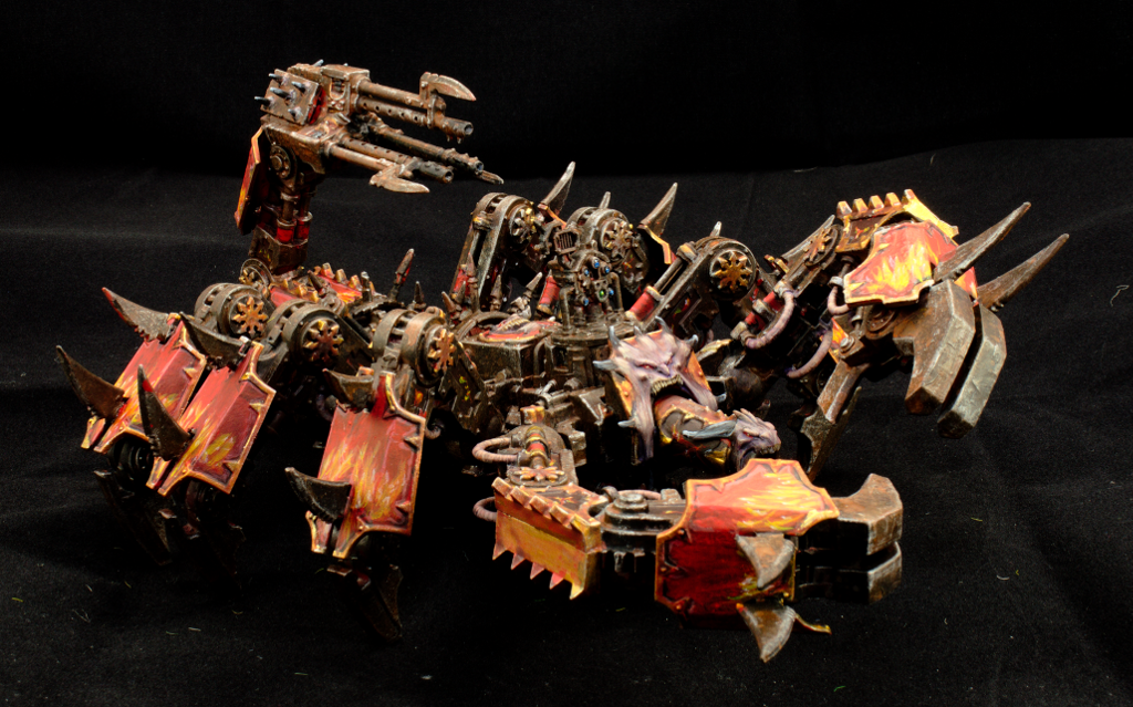 Chaos Space Marines, Conversion, Daemon Engine, Greater Brass Scorpion, Khorne, Model Shelter