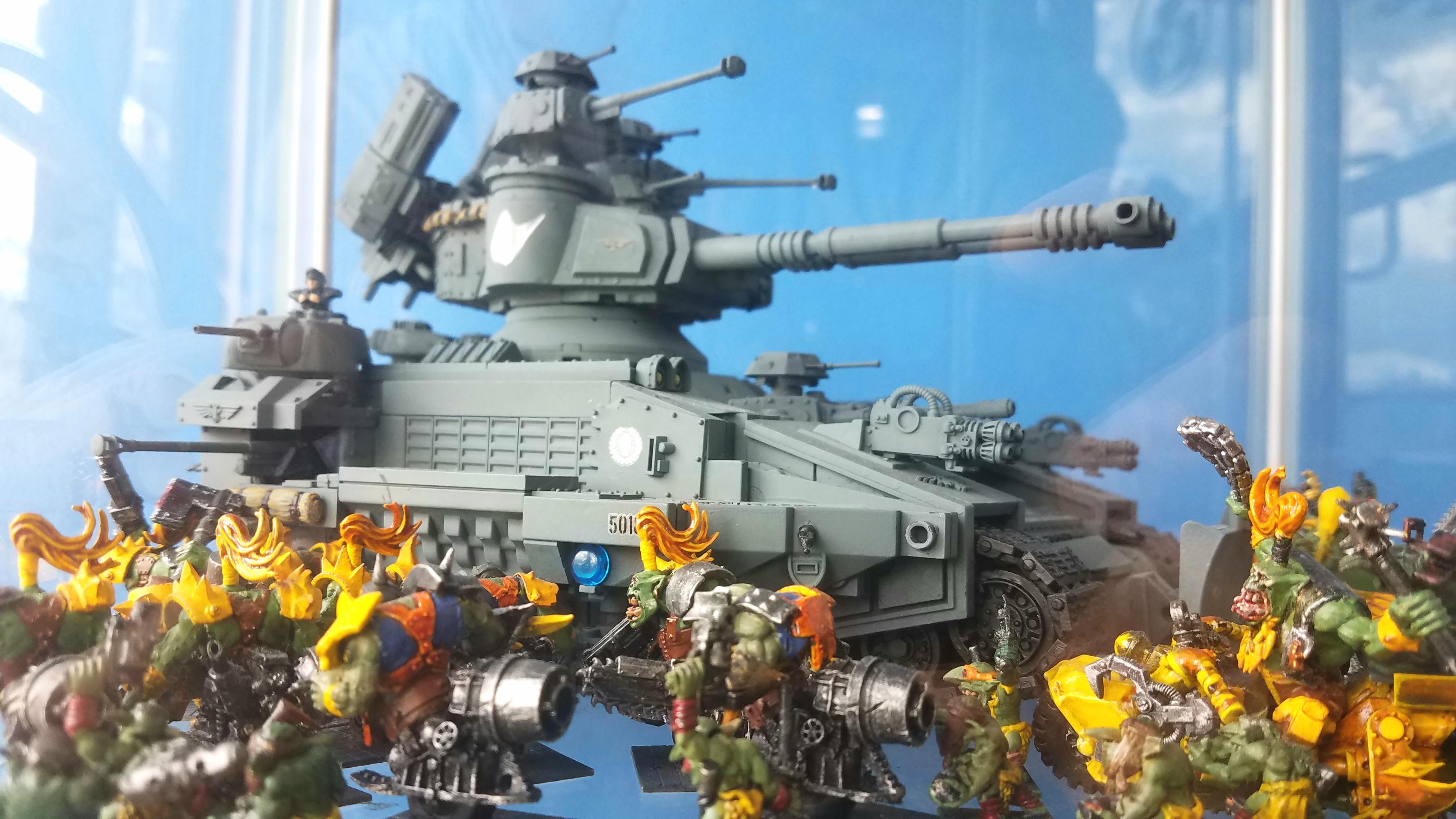 Bad Moons Clan, Bike Boys, Imperial Guard, Orks, Super Heavy Battle Tank