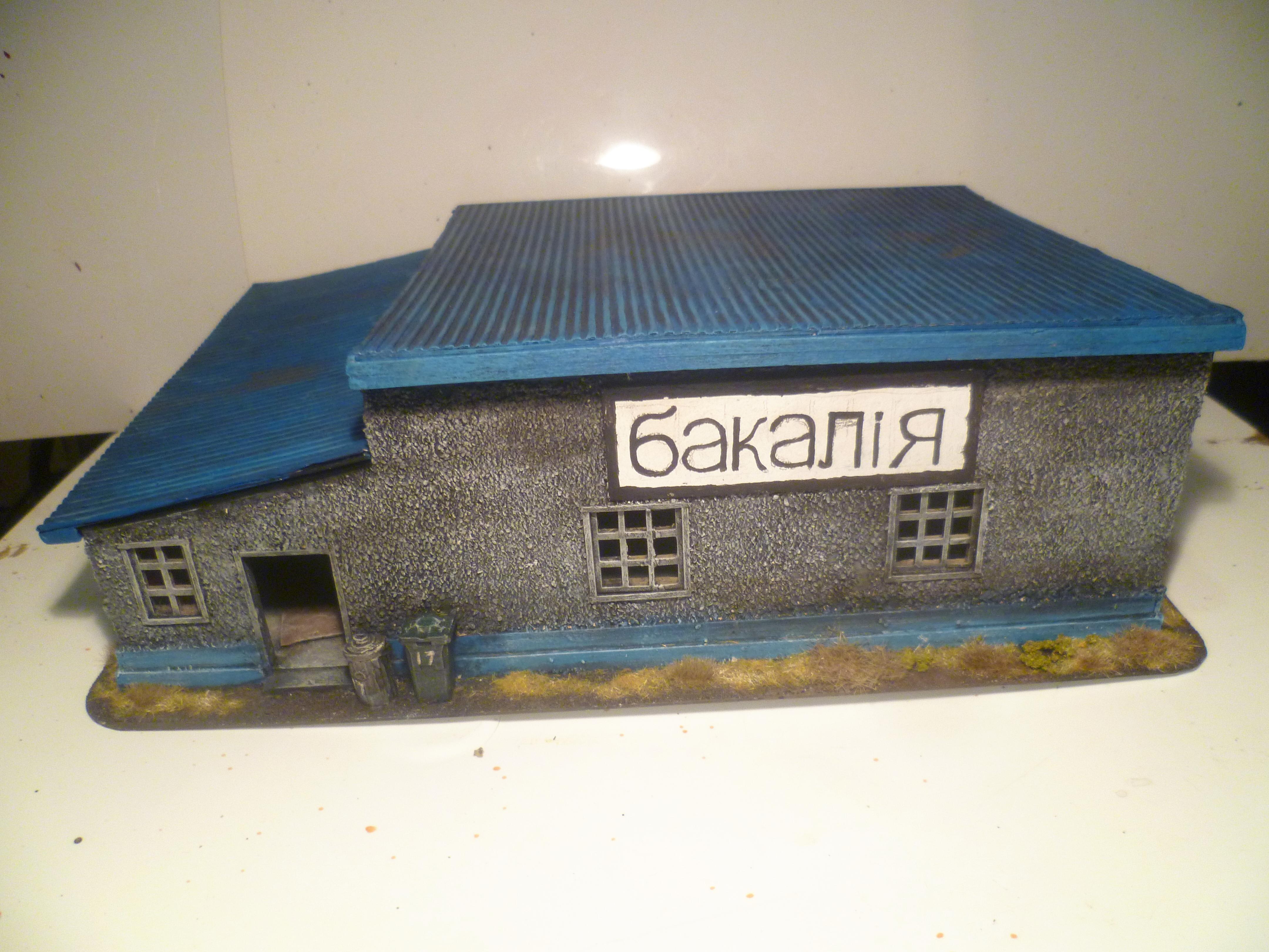 28mm, Buildings, Eastern European, Modern, Scratch Build, Shop, Terrain, Ukrainian, Urban