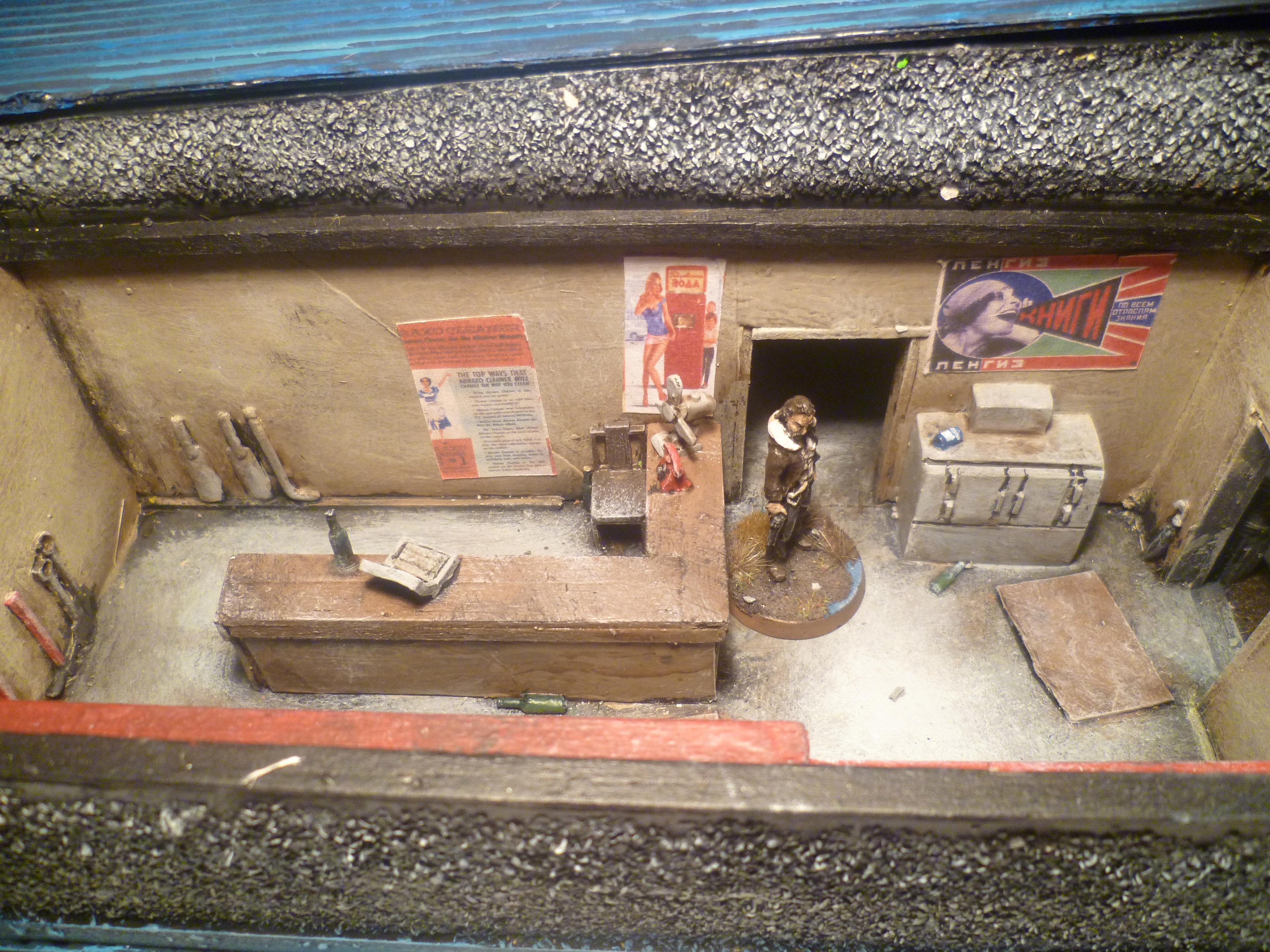 28mm, Buildings, Eastern European, Modern, Scratch Build, Shop, Terrain, Urban