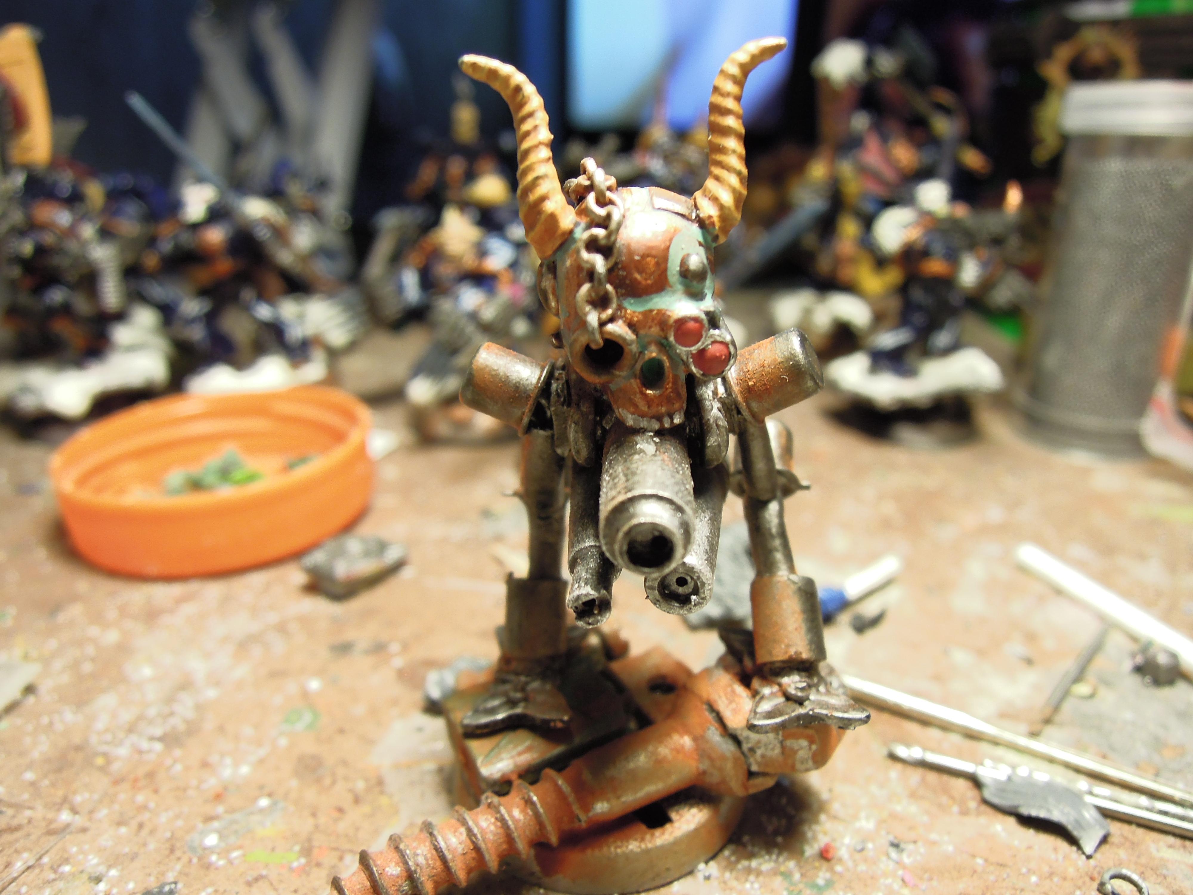 Admech, Chaos, Conversion, Cyborg, Dark Mechanicus, Heresy, Kitbash, Retinue, Scratch Build, Servitors, Warhammer 40,000