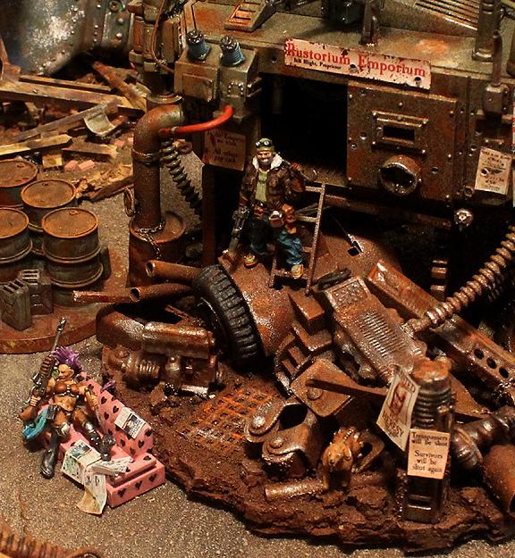 Diorama, Ganger, Post Apocalypse, Rust, Wastelands