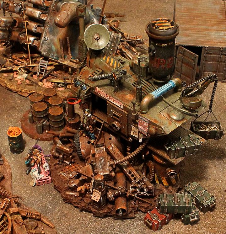 Diorama, Ganger, Ruins, Rust, Shanty Town