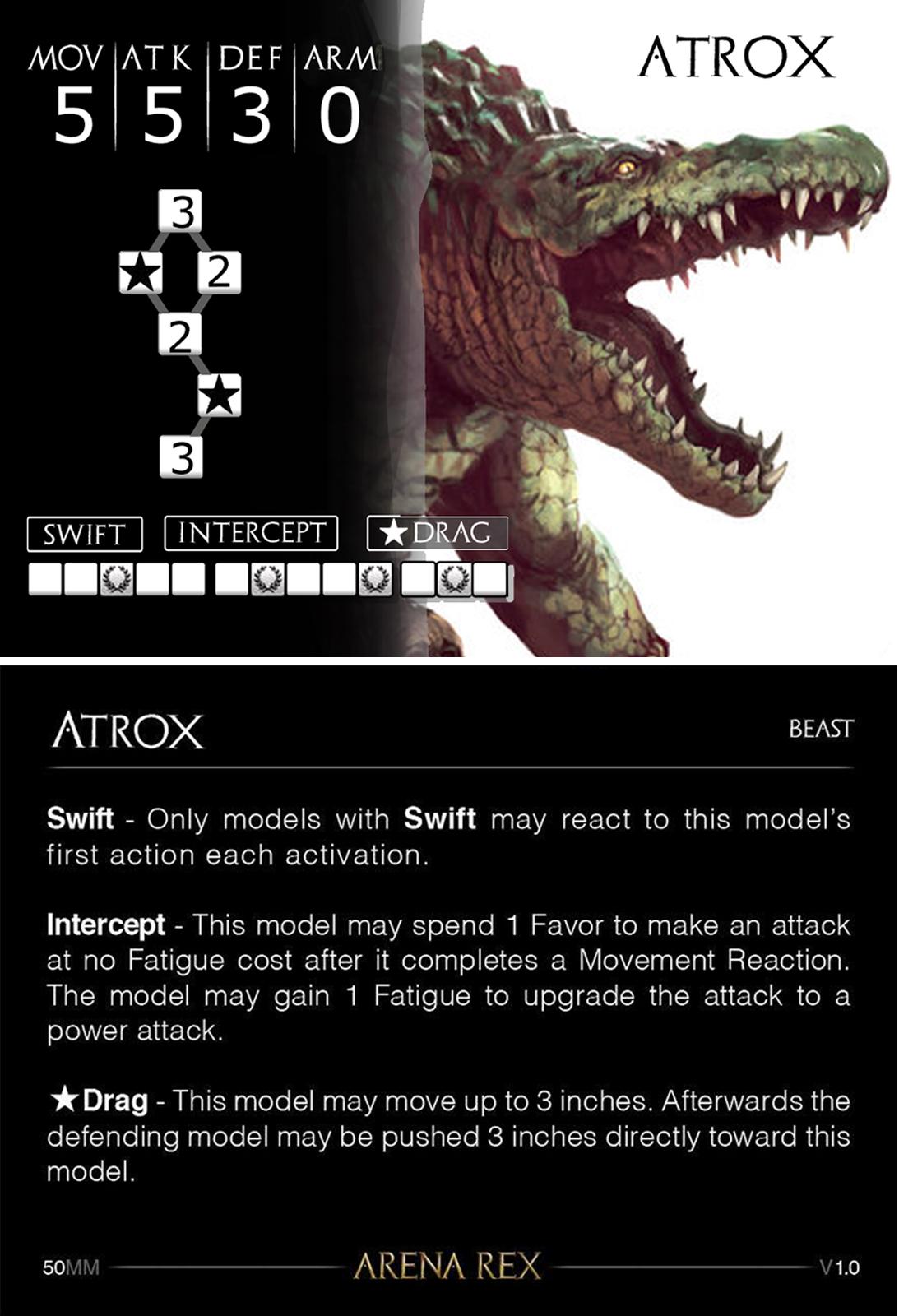 Arena Rex, Atrox Alternate, Crocodile, Gator