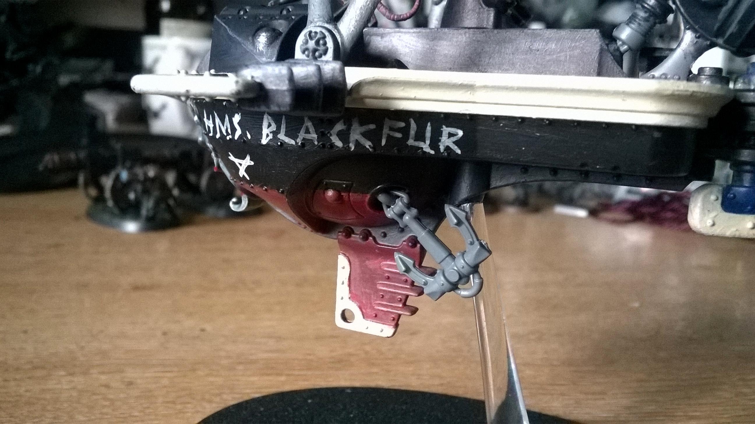 Kharadron, Skaven, HMS Blackfur WIP Side