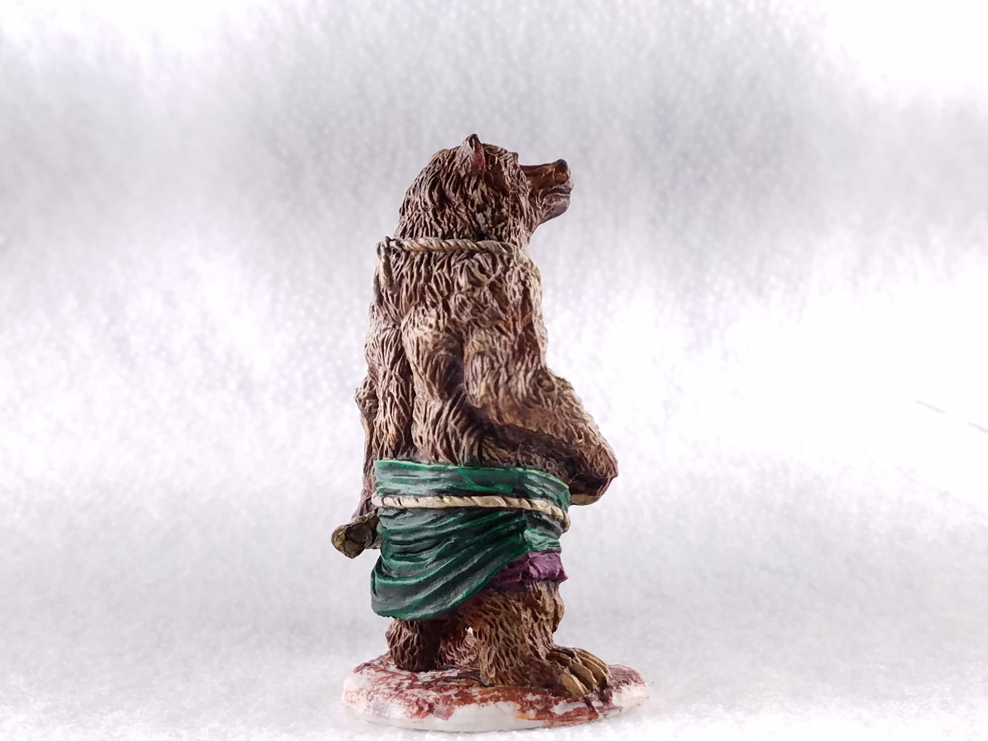 All The Drybrushing, Anthropomorphic, Bear, Bones, Drybrushing, Ogre Sized, Reaper, Reaper Bones, Werebear, Werecreature