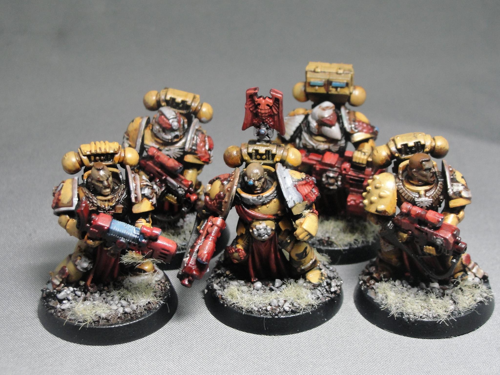 Warhammer 40k, Space Marines, Imperial Fists, Veterans, 1st Company, Sternguard