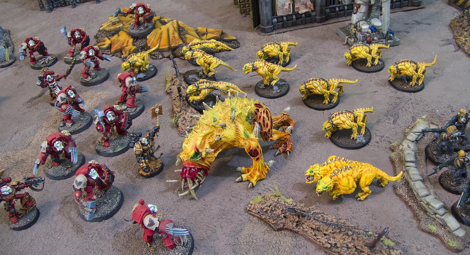 Chaos, Chaos Spined Beast, Daemons, Forge World, Out Of Production, Spined Beast, Spined Chaos Beast, Yellow