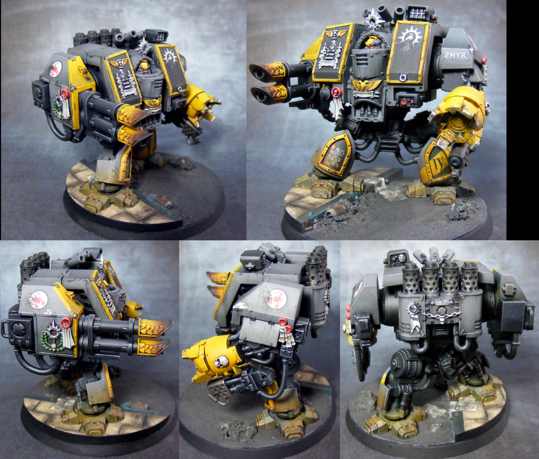 Dreadnought, Red Scorpions, Space Marines, Venerable, Warhammer 40,000