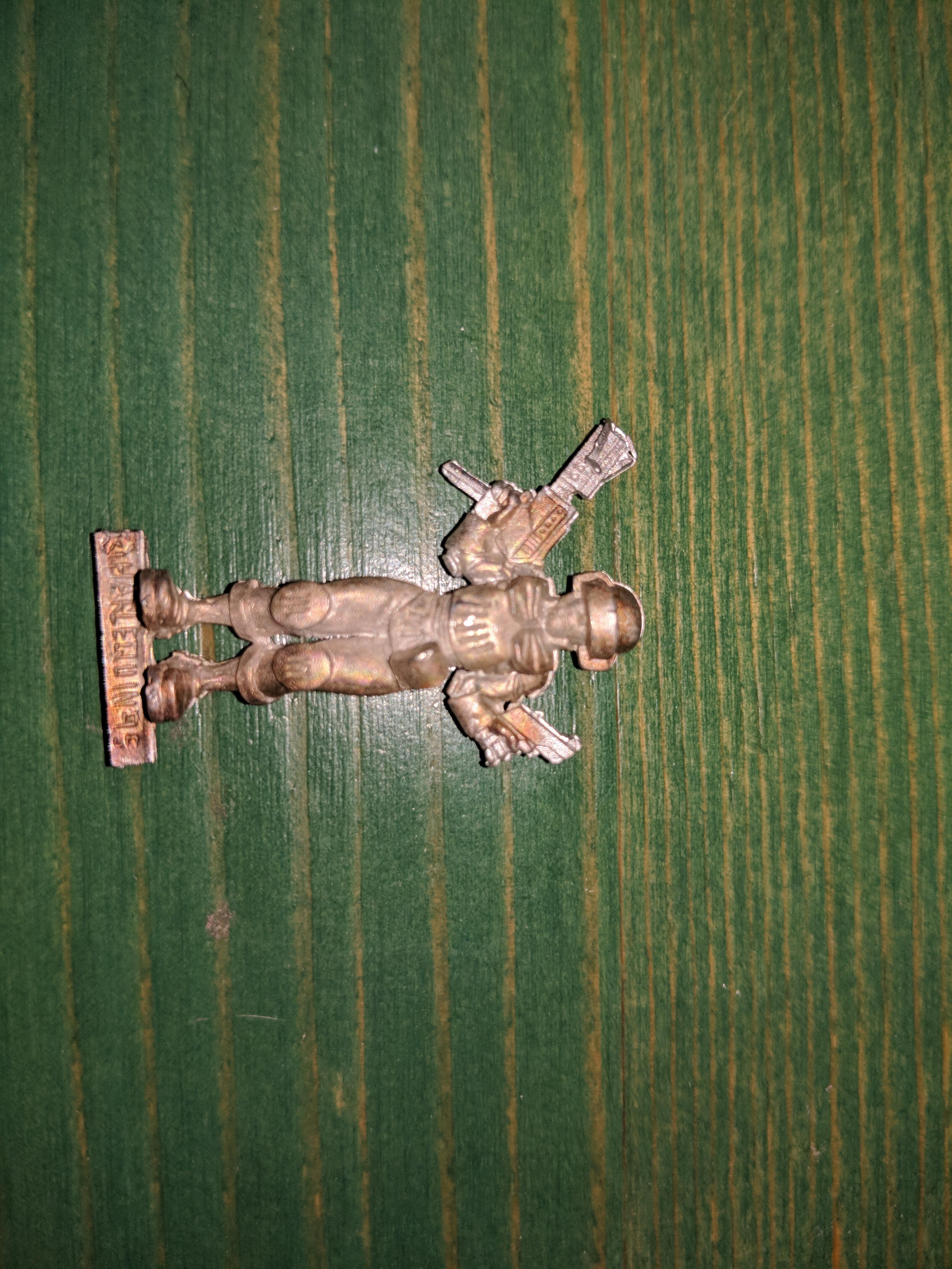 Close up of a "Security" marine