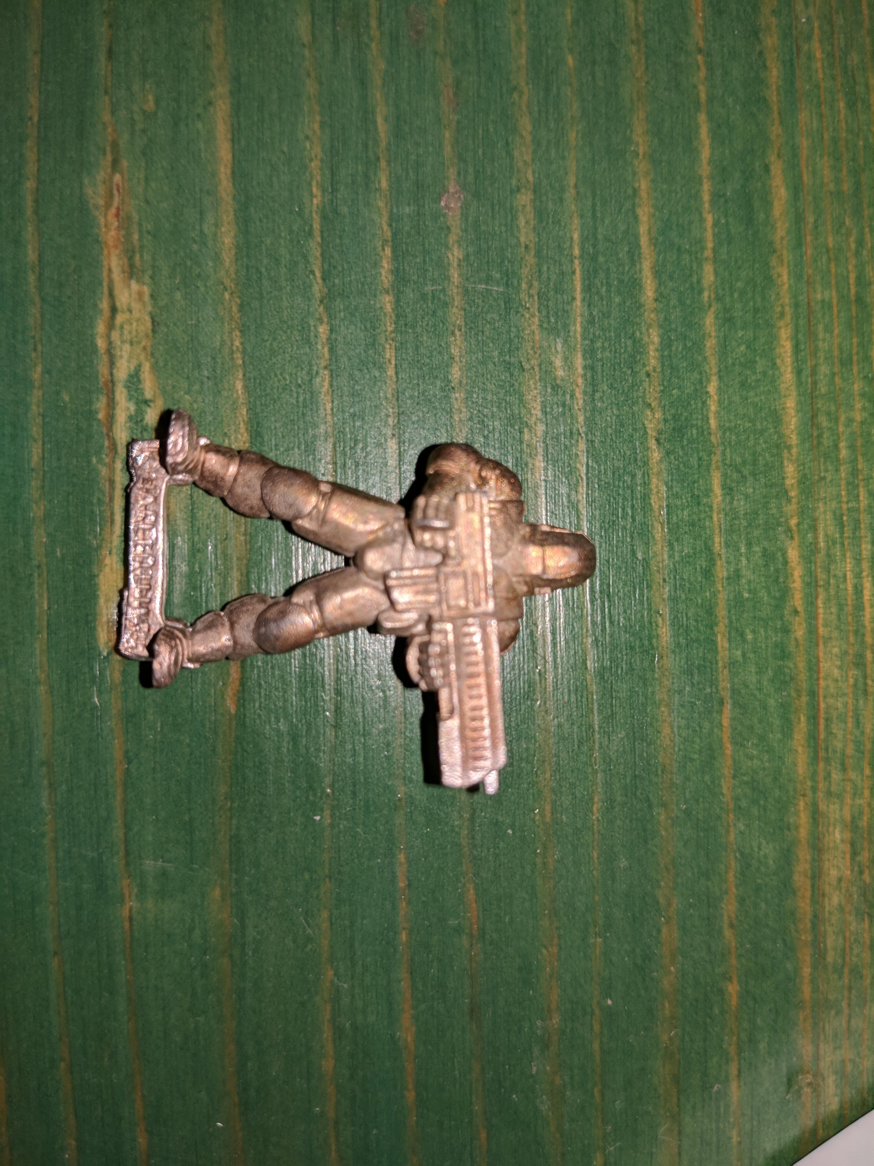 Close up of a "Heavy Assault" marine