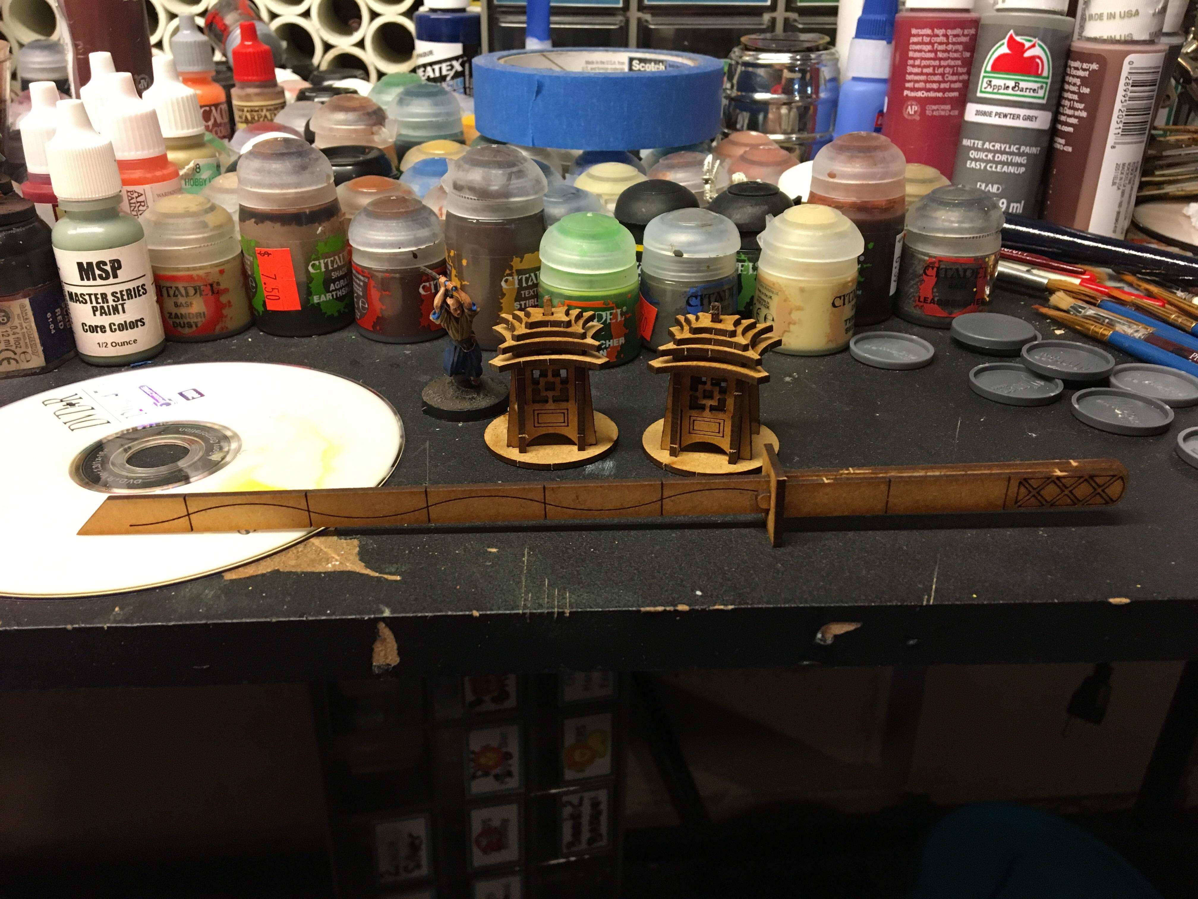 Lanterns and sword