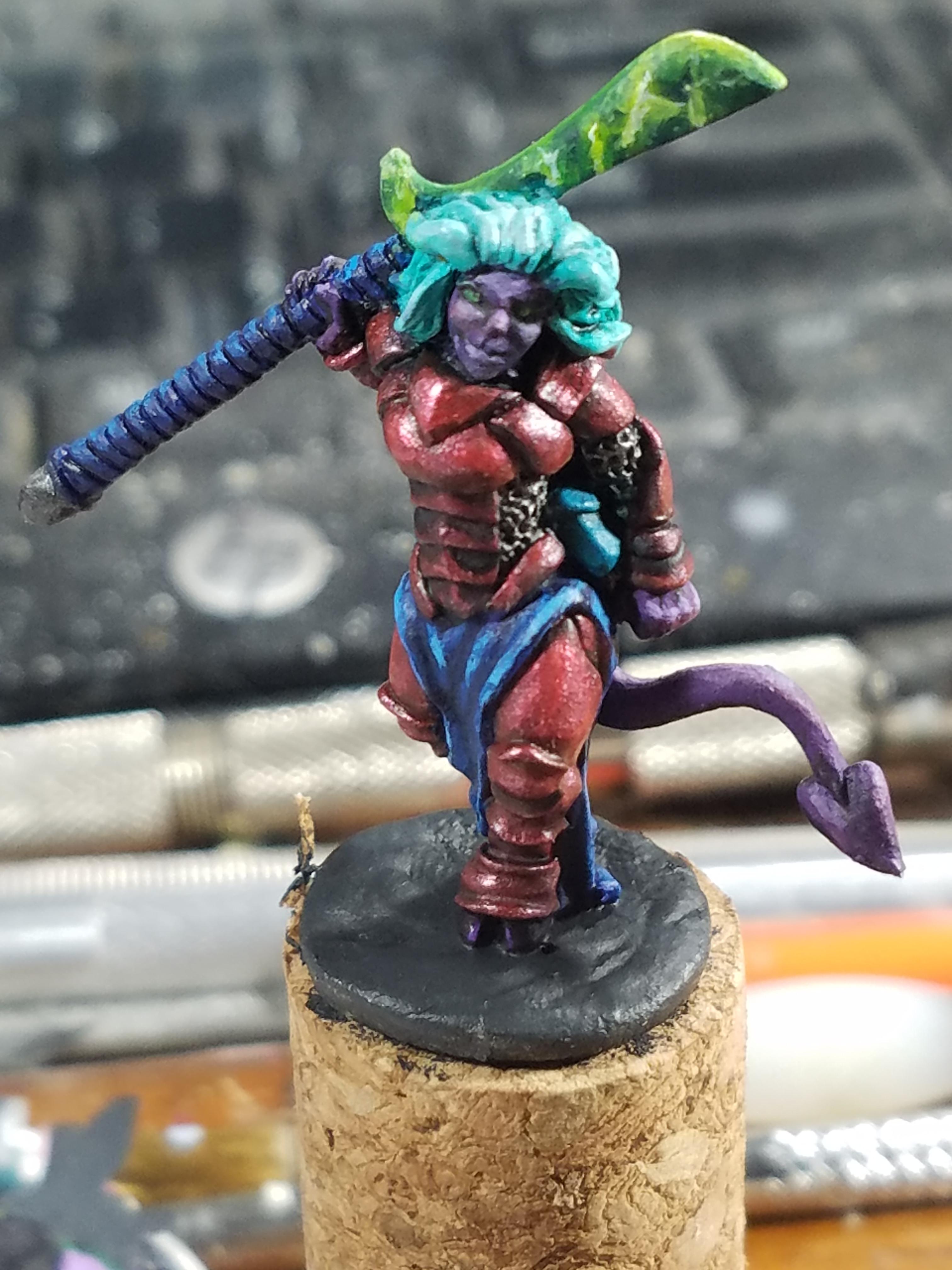 Adventurer, Dakka Painting Challenge 2018, Oathsworn, Purple Skin, Red Metallic, Tiefling