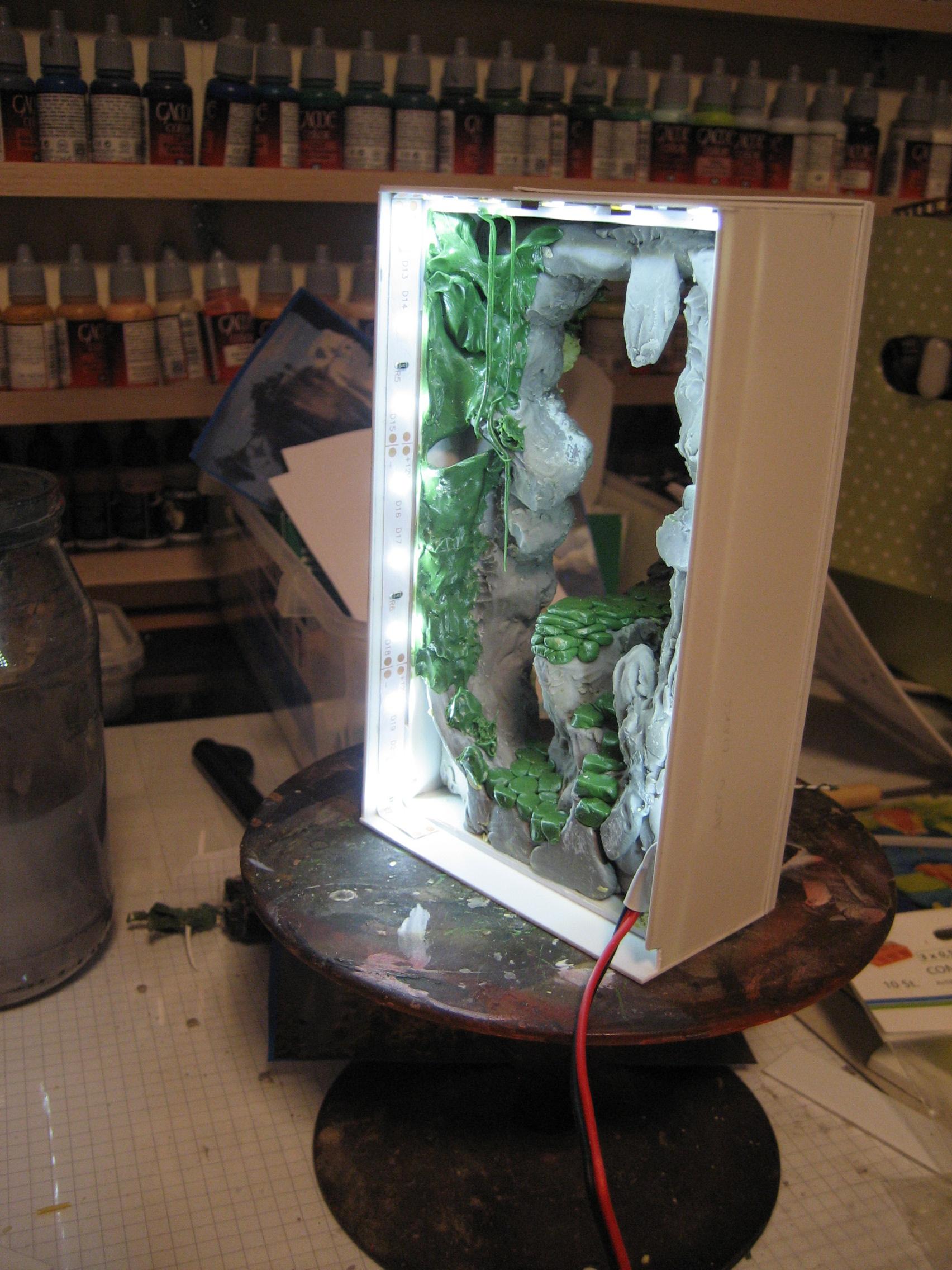 with the LED