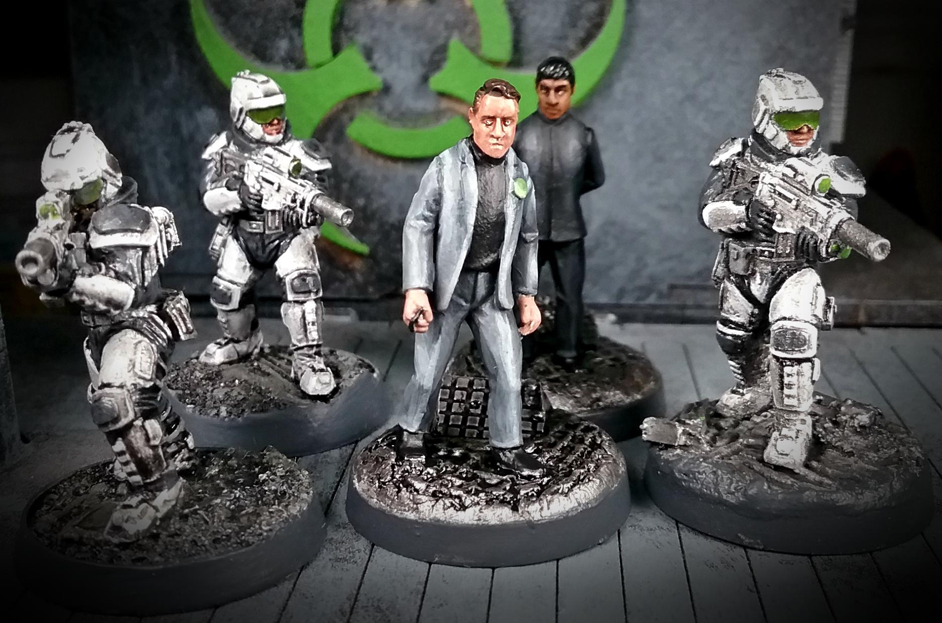 Businessman, Civilian, Crooked Dice, The Men From The Future, Unity Council, Unity Council Marine