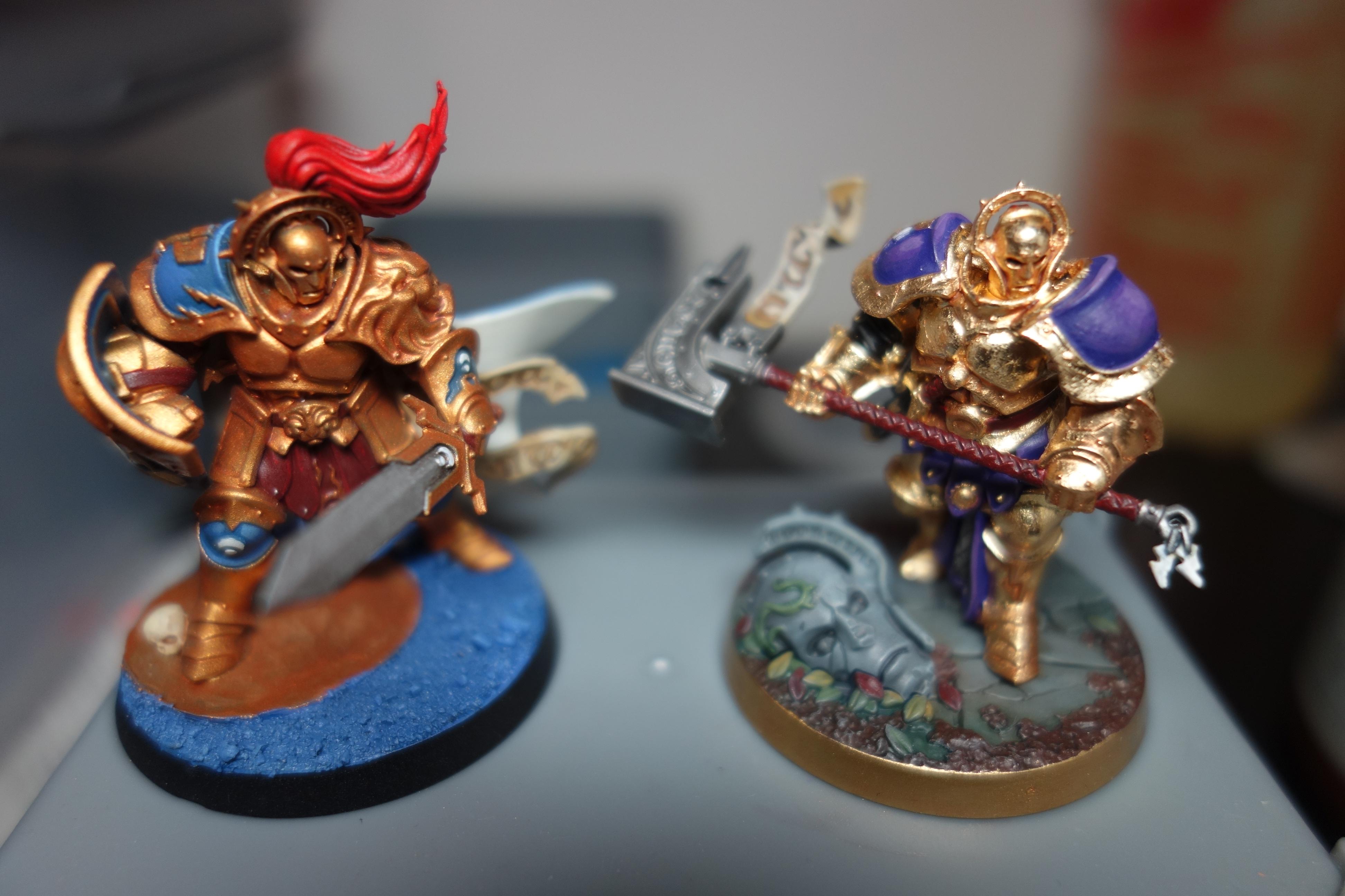 Shadespire, Stormcast Eternals - Gilding And Paint Comparison - Gallery 