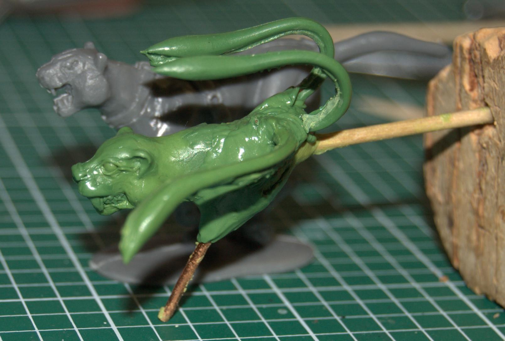 Monster, Sculpting, Transpanther - the tentacles