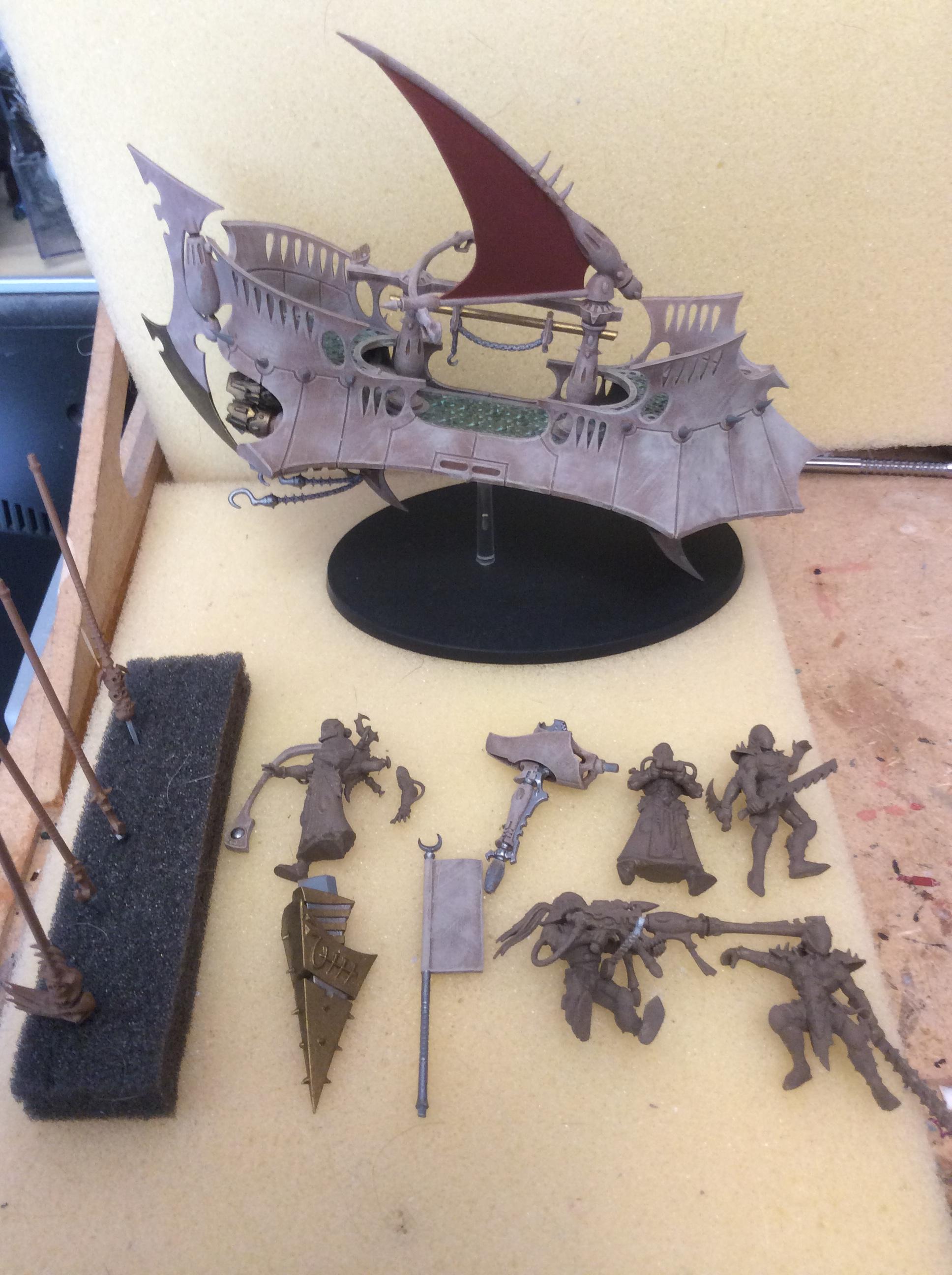 Conversion, Dark Eldar, Raider, Warhammer 40,000, Work In Progress, Wrack