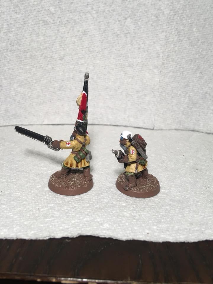 Banner, Command Squad, Imperial Guard, Medic, Steel Legion