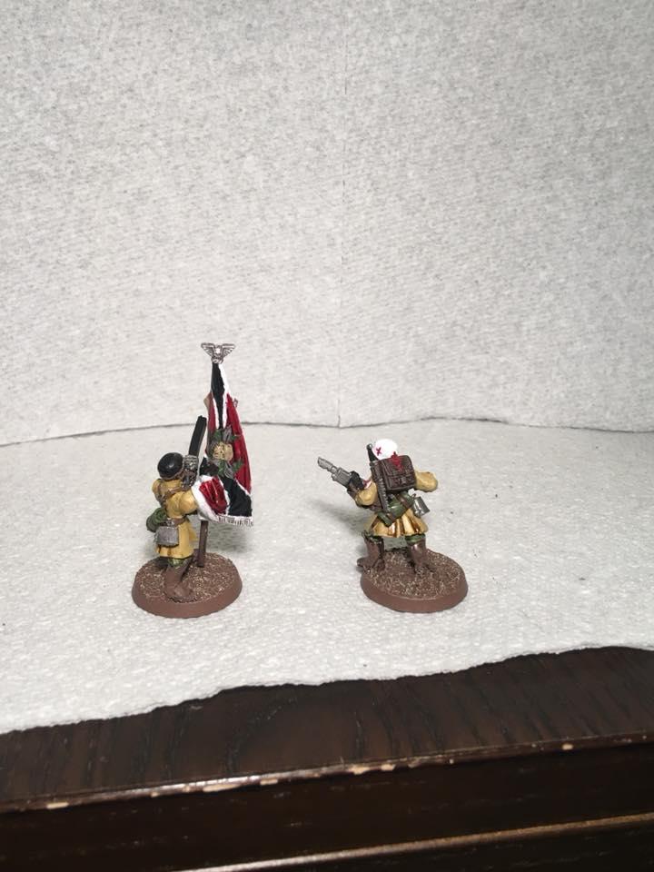 Banner, Command Squad, Imperial Guard, Medic, Steel Legion